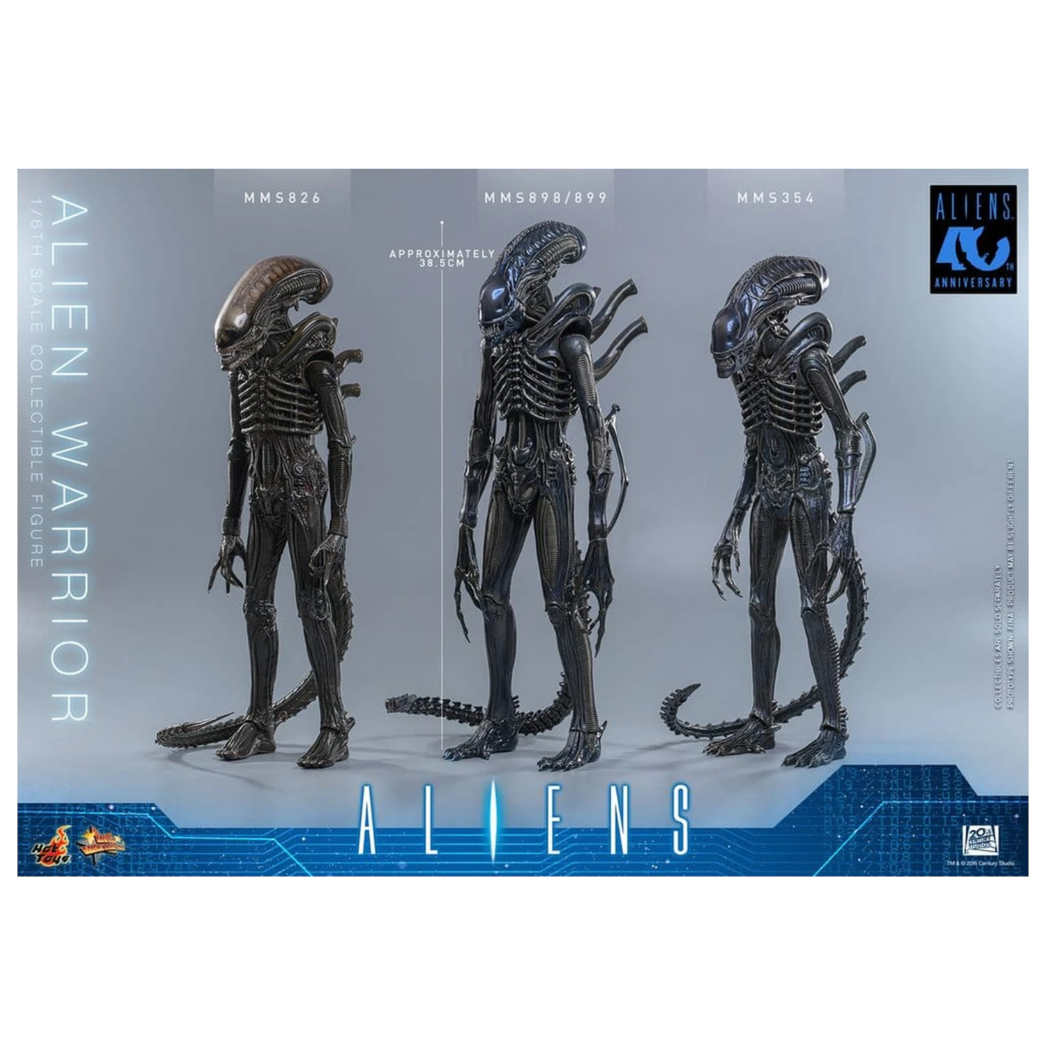 Alien Movie Masterpiece akčná figúrka 1/6 Alien Warrior 39 cm produktová fotografia