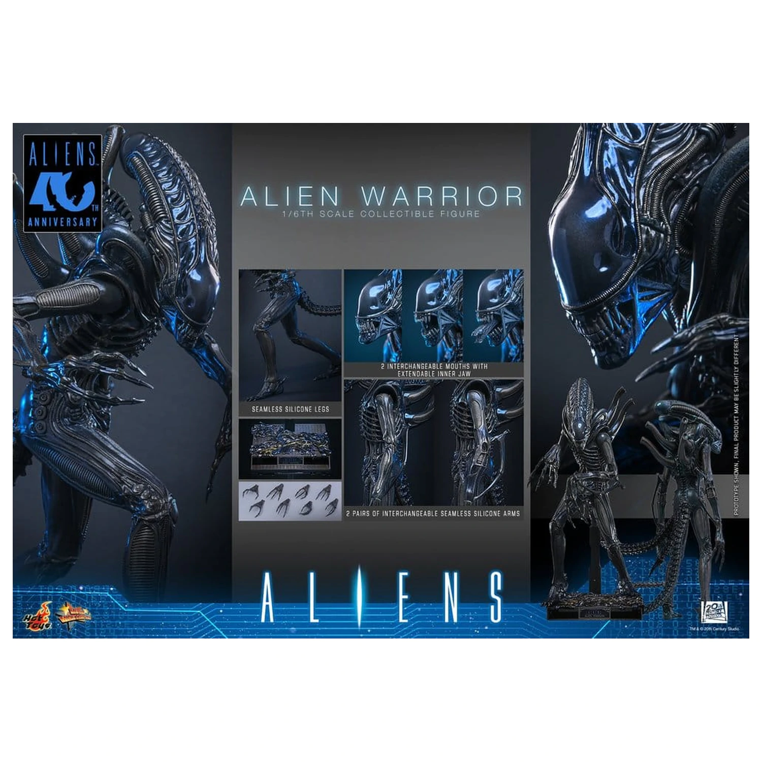 Alien Movie Masterpiece akčná figúrka 1/6 Alien Warrior 39 cm produktová fotografia