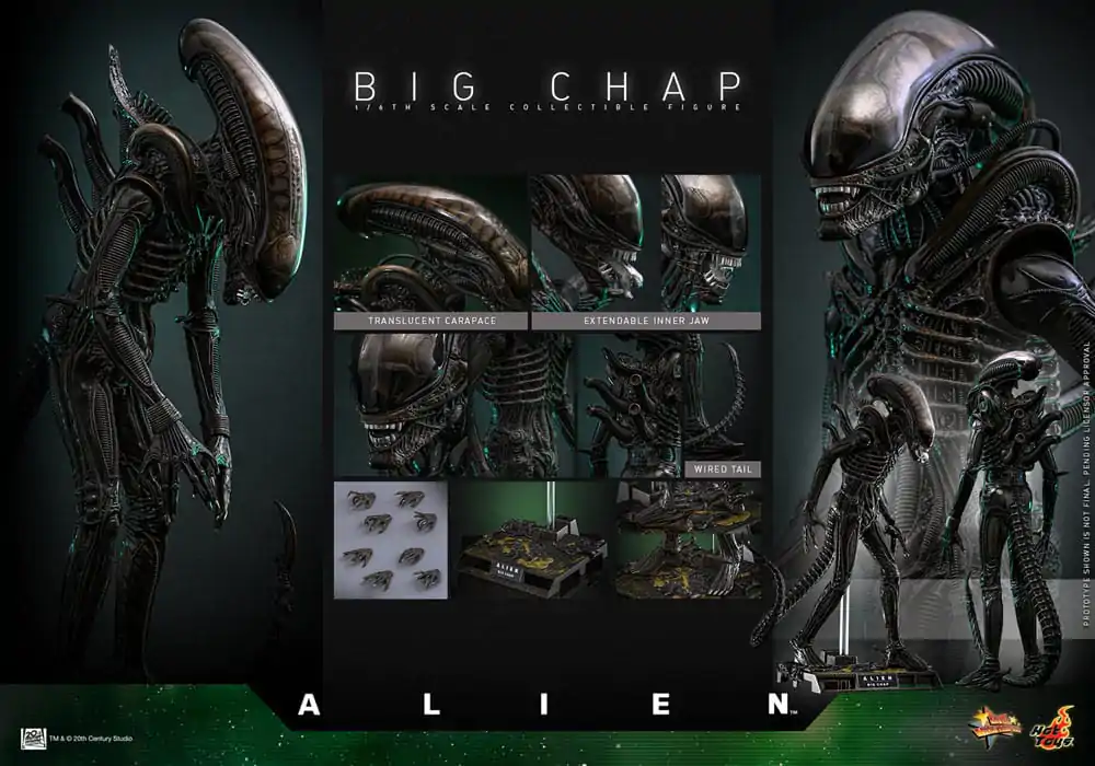 Alien Movie Masterpiece akčná figúrka 1/6 Big Chap 36 cm produktová fotografia