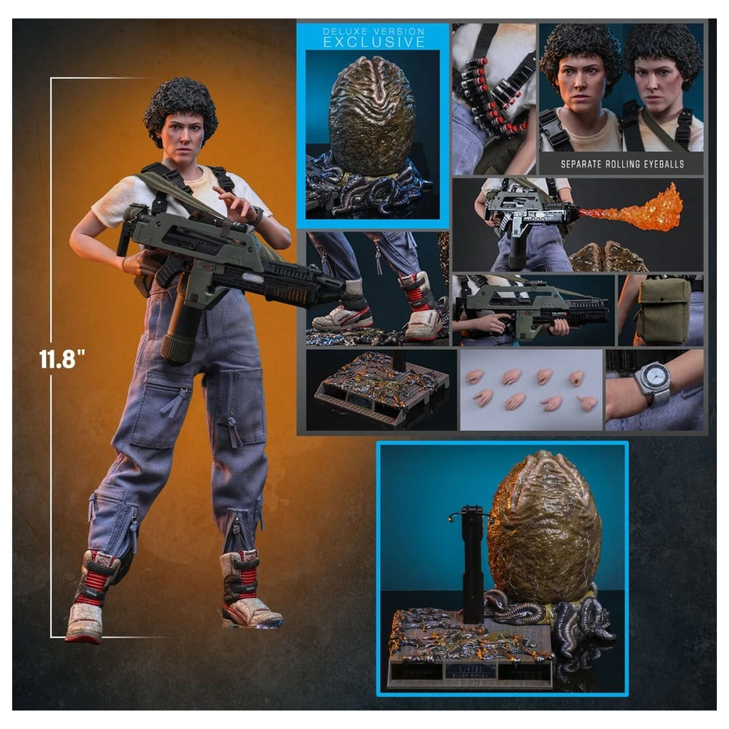 Alien Movie Masterpiece akčná figúrka 1/6 Ellen Ripley (Deluxe Version) 30 cm produktová fotografia