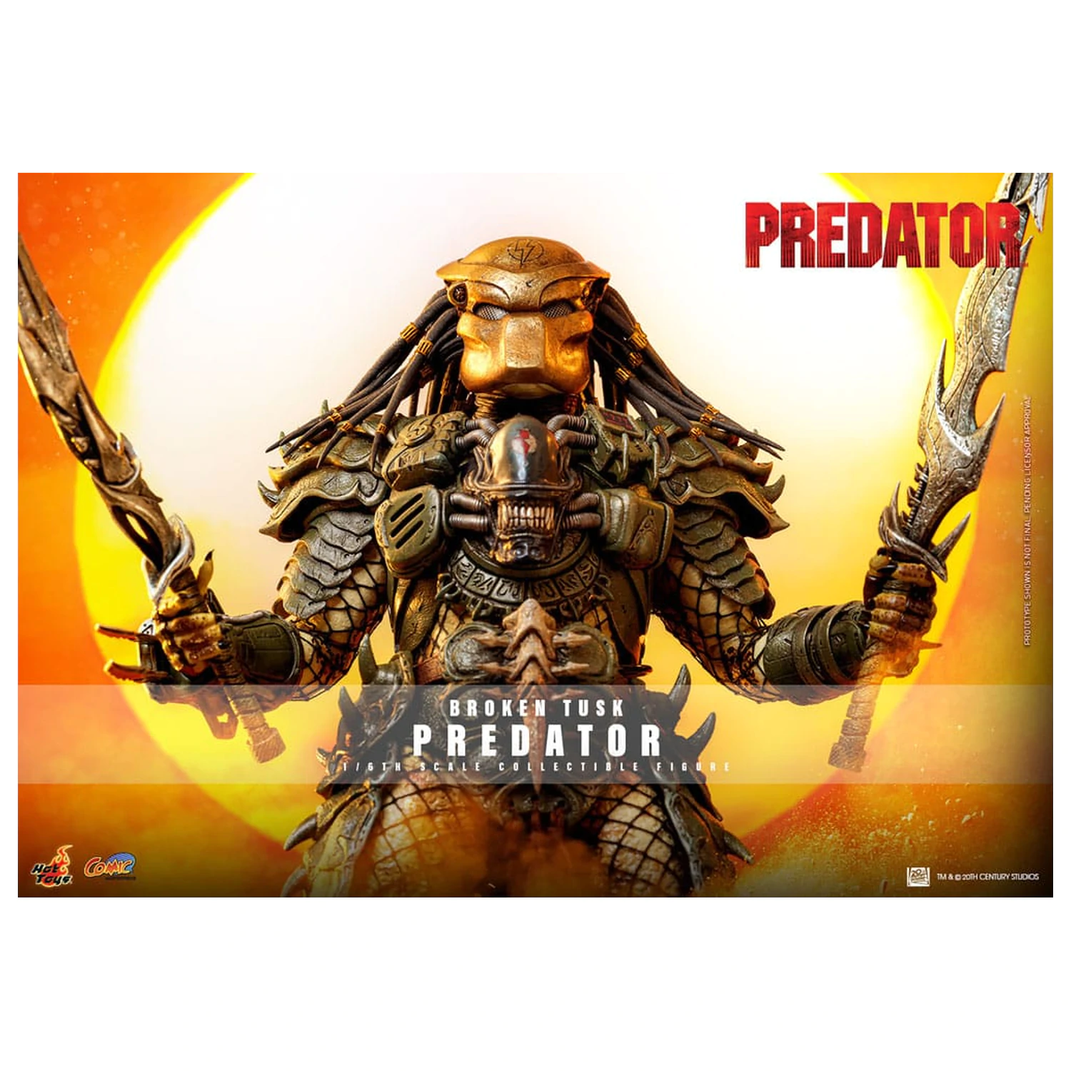 Alien vs. Predator Comic Masterpiece akčná figúrka 1/6 Broken Tusk Predator 35 cm produktová fotografia