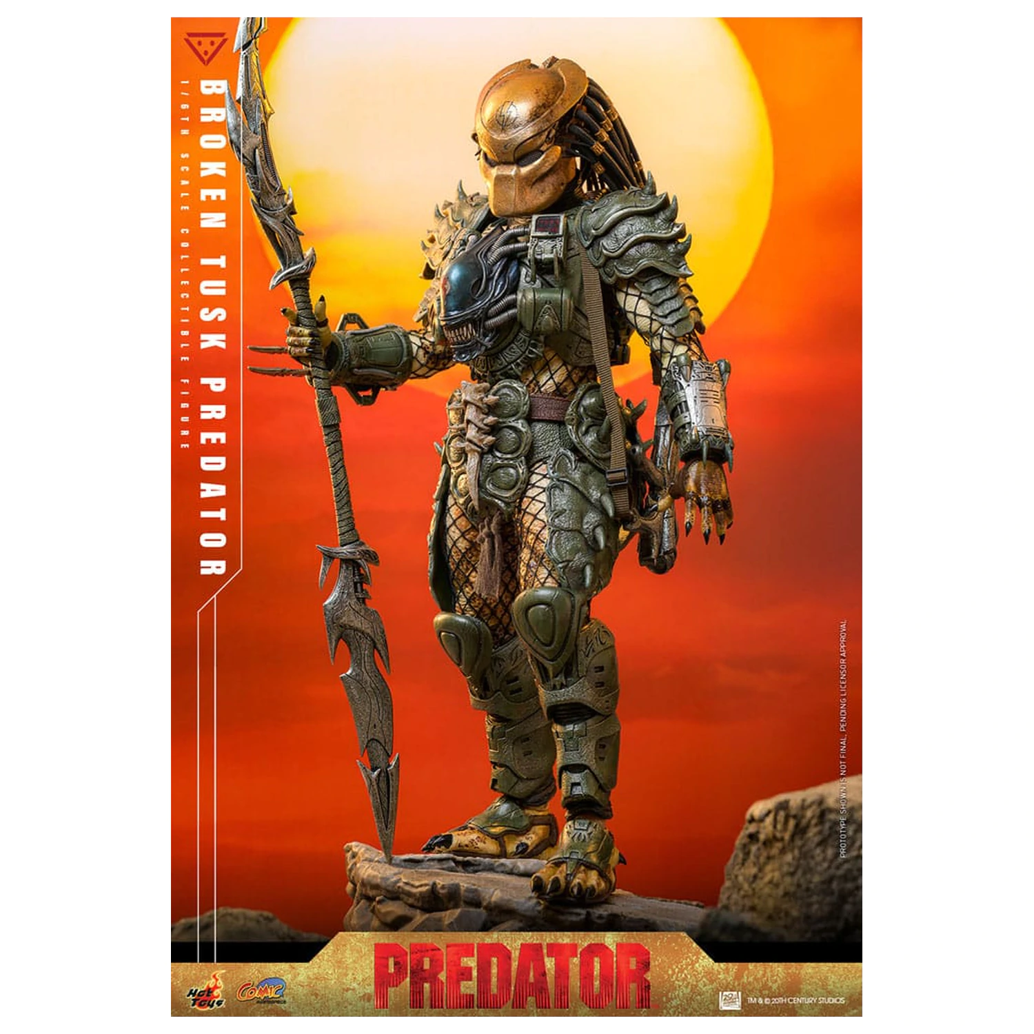 Alien vs. Predator Comic Masterpiece akčná figúrka 1/6 Broken Tusk Predator 35 cm produktová fotografia