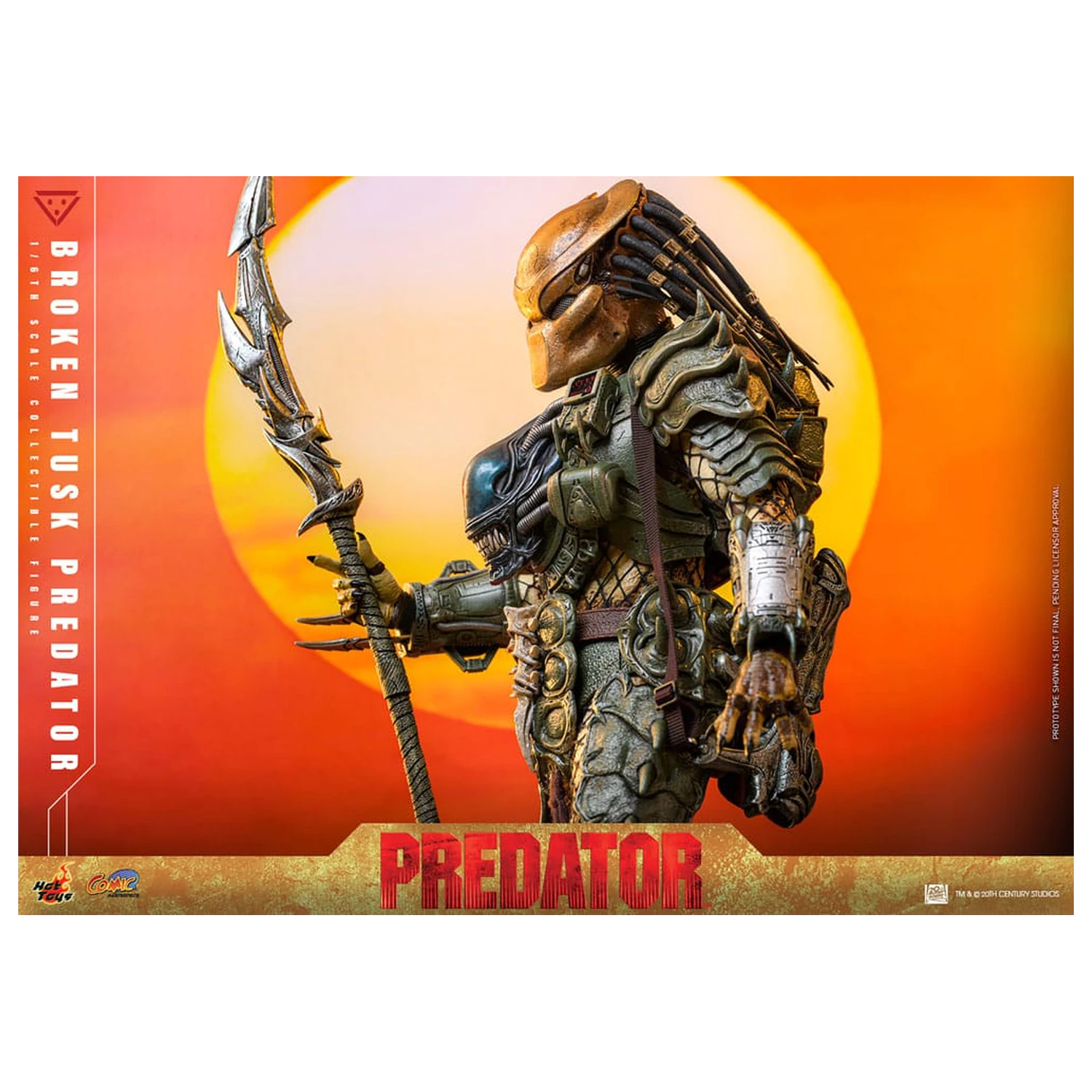 Alien vs. Predator Comic Masterpiece akčná figúrka 1/6 Broken Tusk Predator 35 cm produktová fotografia