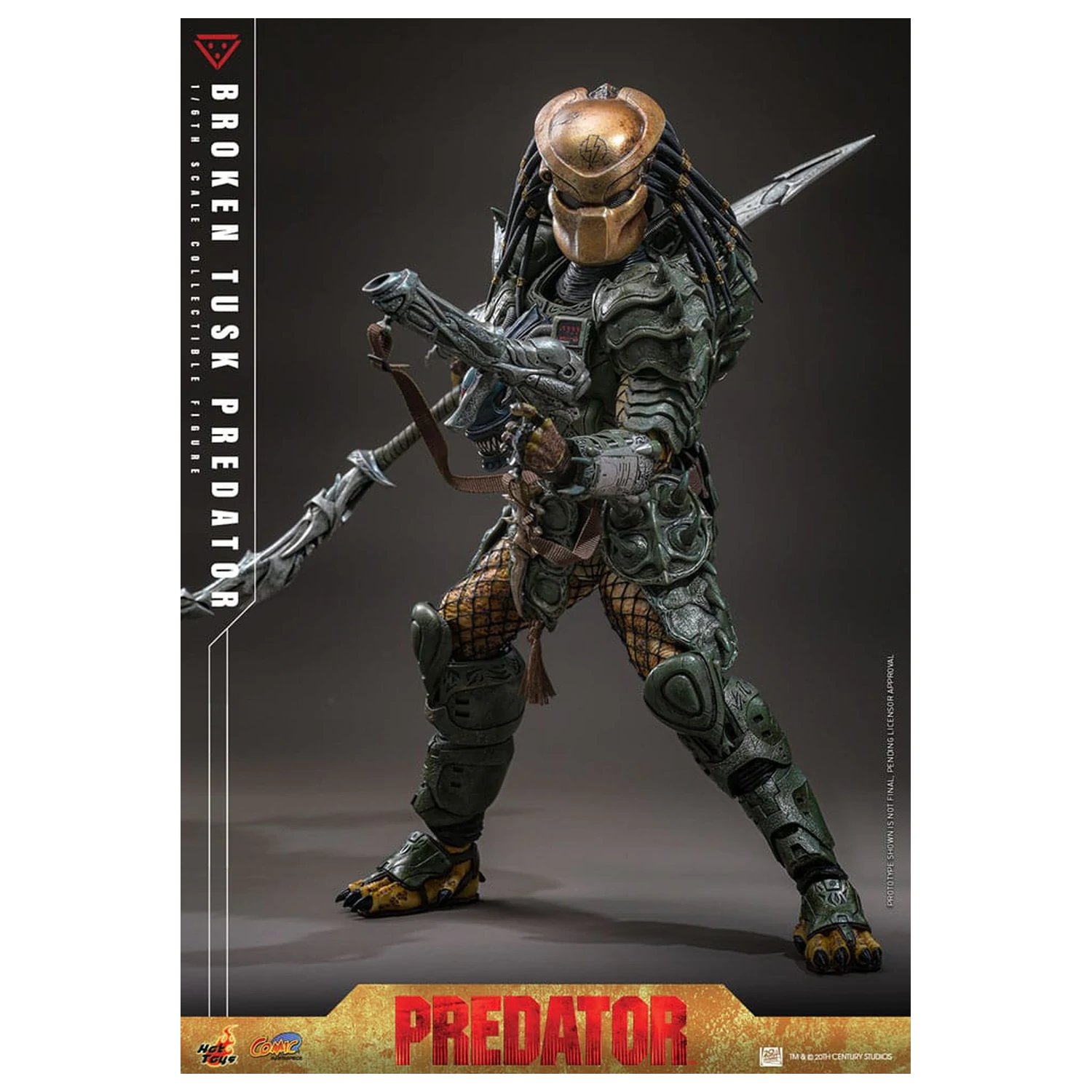 Alien vs. Predator Comic Masterpiece akčná figúrka 1/6 Broken Tusk Predator 35 cm produktová fotografia