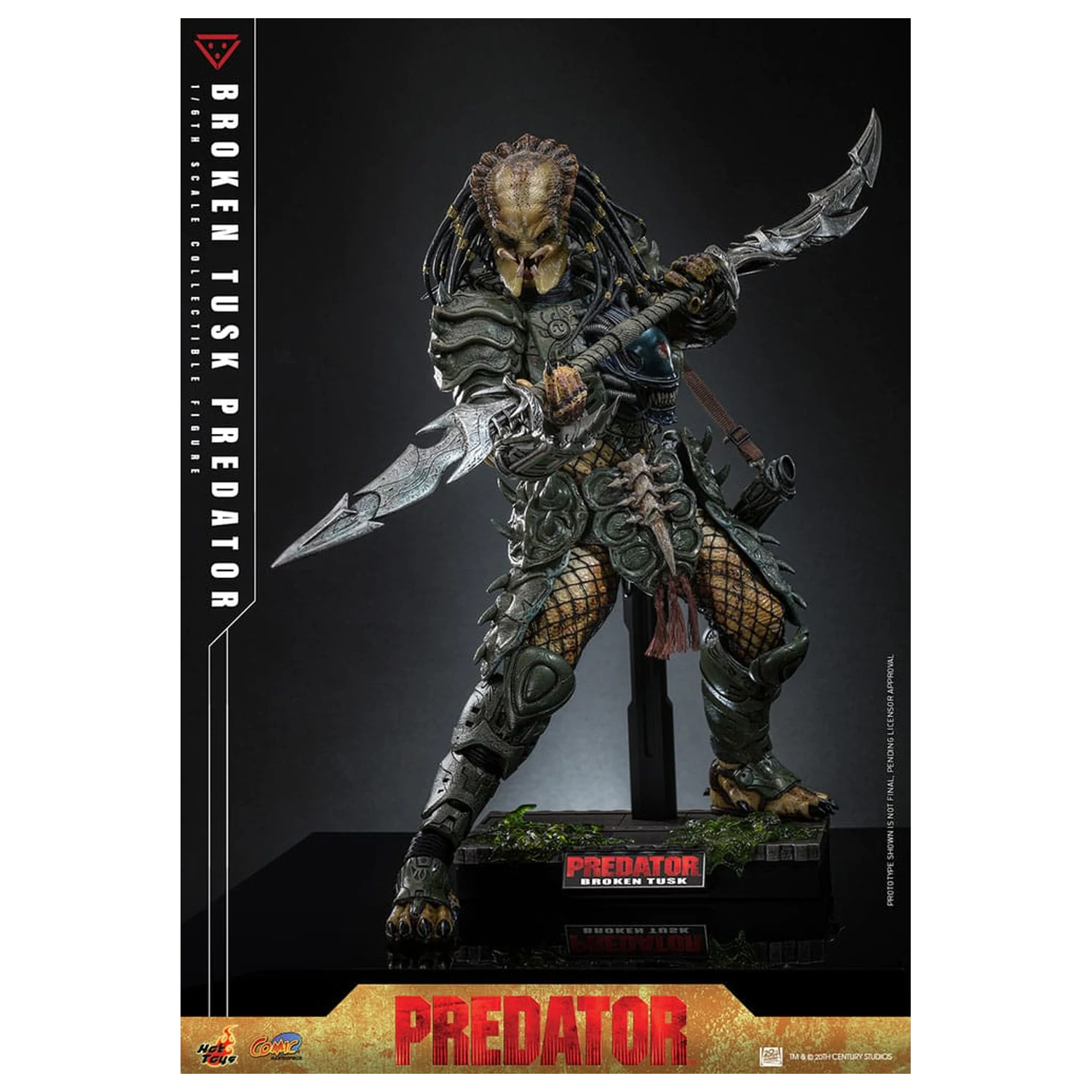 Alien vs. Predator Comic Masterpiece akčná figúrka 1/6 Broken Tusk Predator 35 cm produktová fotografia
