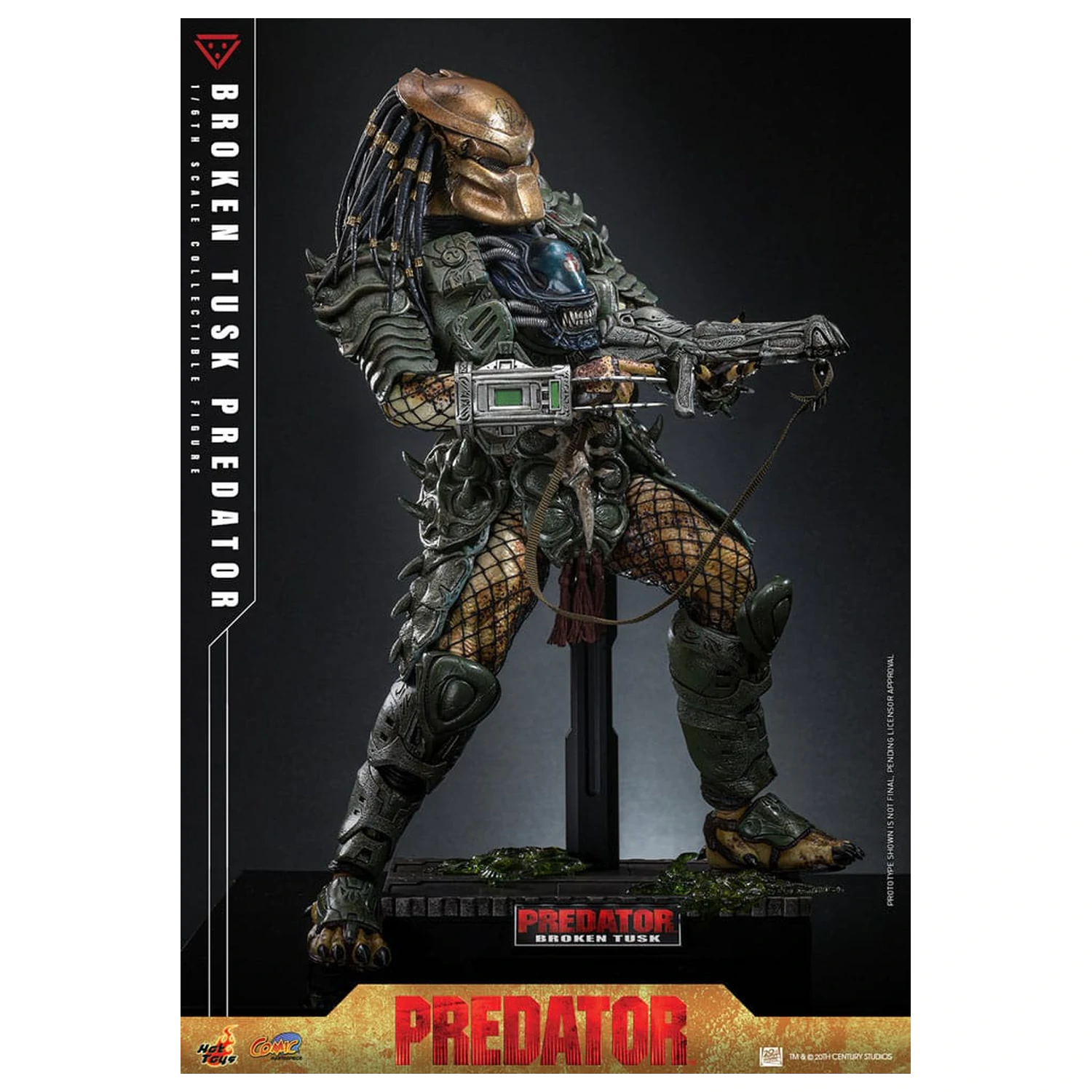 Alien vs. Predator Comic Masterpiece akčná figúrka 1/6 Broken Tusk Predator 35 cm produktová fotografia