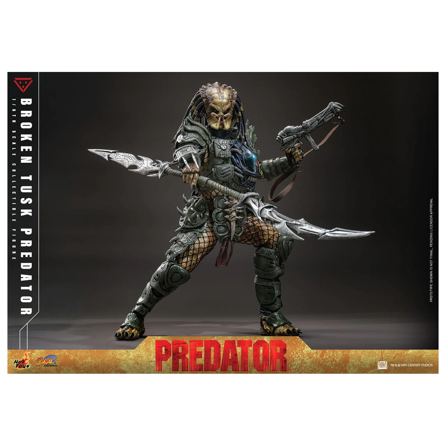 Alien vs. Predator Comic Masterpiece akčná figúrka 1/6 Broken Tusk Predator 35 cm produktová fotografia