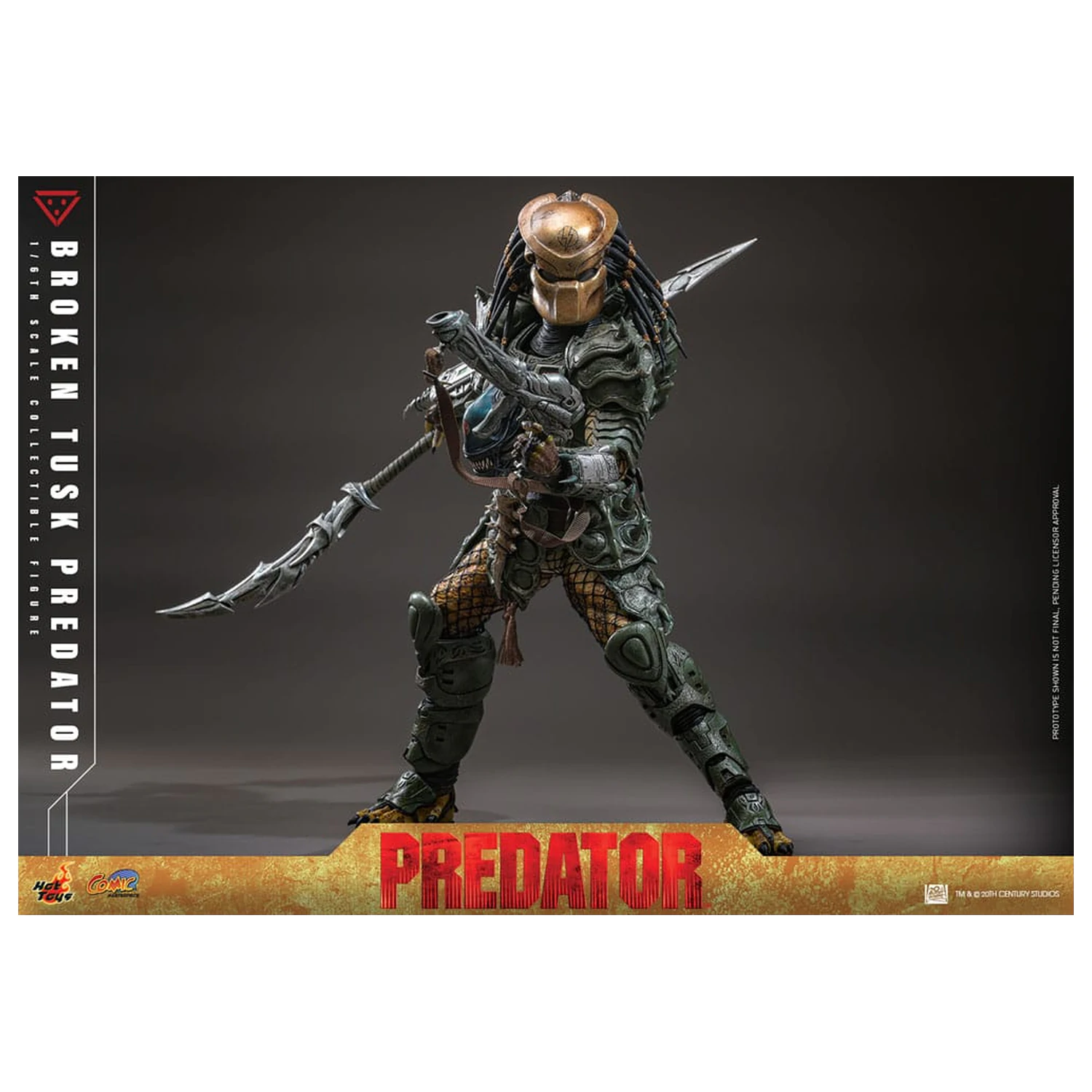 Alien vs. Predator Comic Masterpiece akčná figúrka 1/6 Broken Tusk Predator 35 cm produktová fotografia