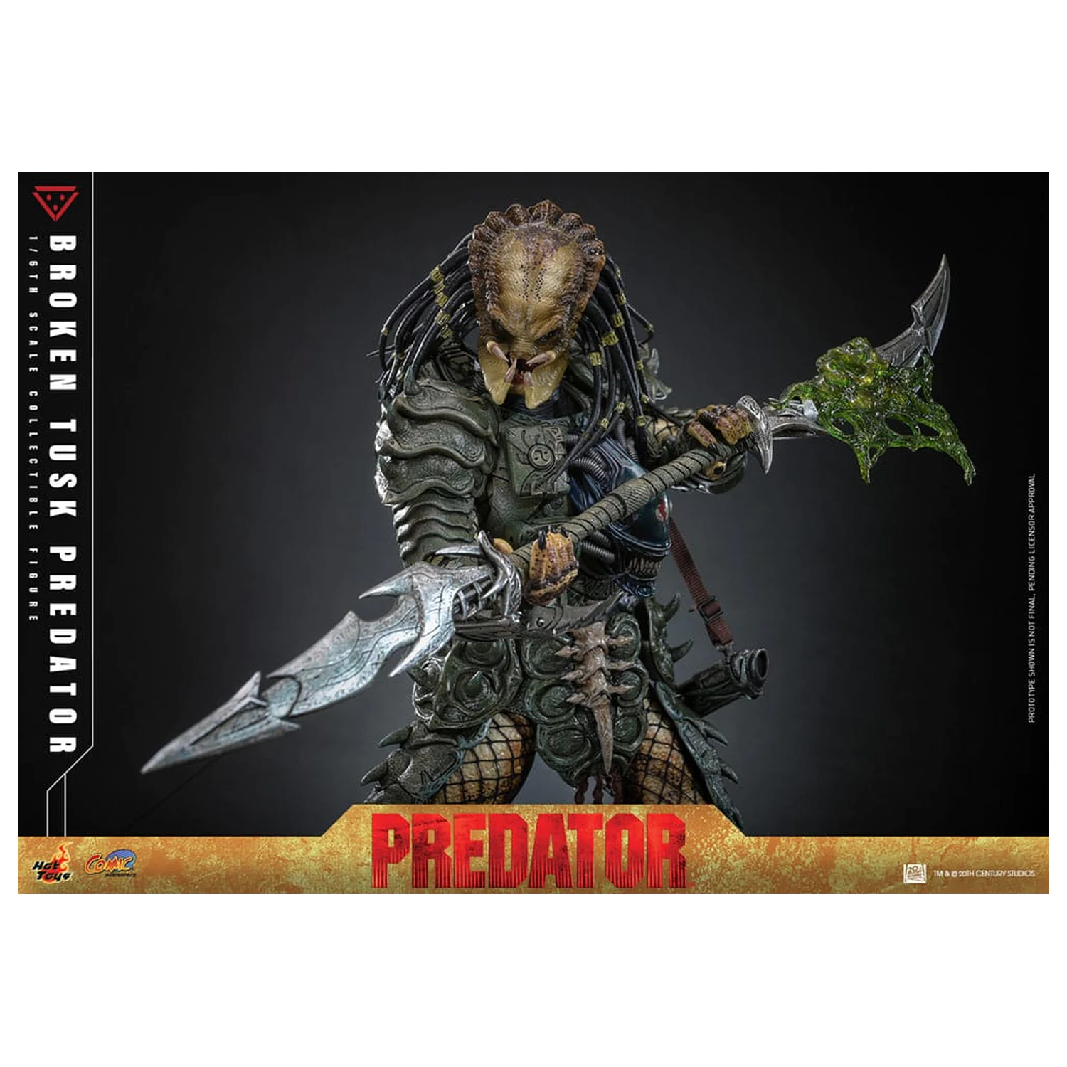 Alien vs. Predator Comic Masterpiece akčná figúrka 1/6 Broken Tusk Predator 35 cm produktová fotografia