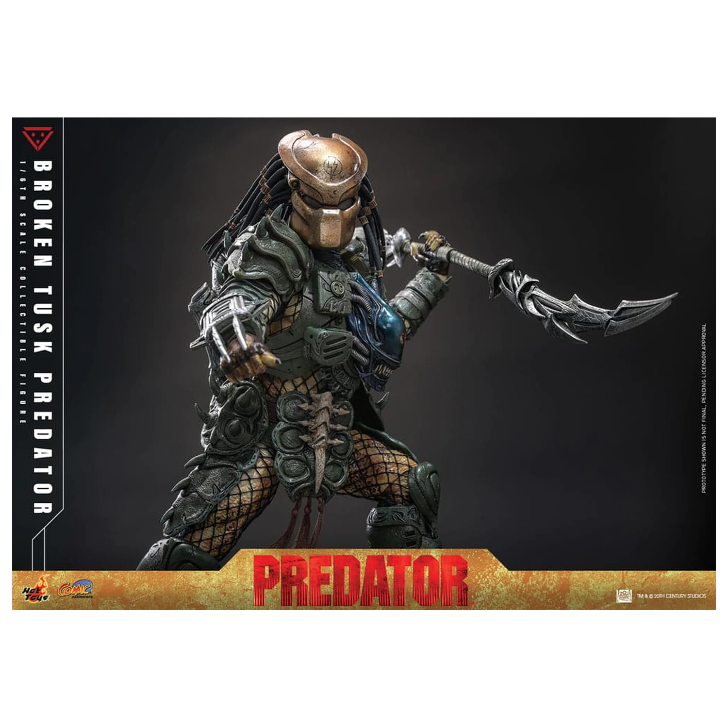 Alien vs. Predator Comic Masterpiece akčná figúrka 1/6 Broken Tusk Predator 35 cm produktová fotografia