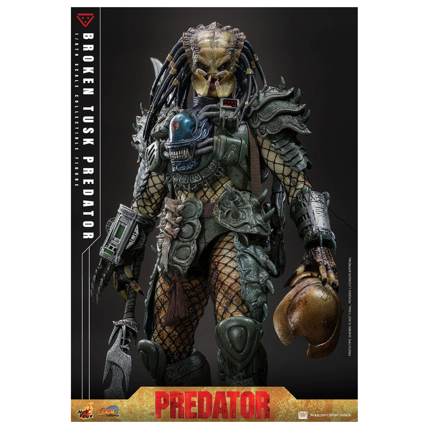 Alien vs. Predator Comic Masterpiece akčná figúrka 1/6 Broken Tusk Predator 35 cm produktová fotografia