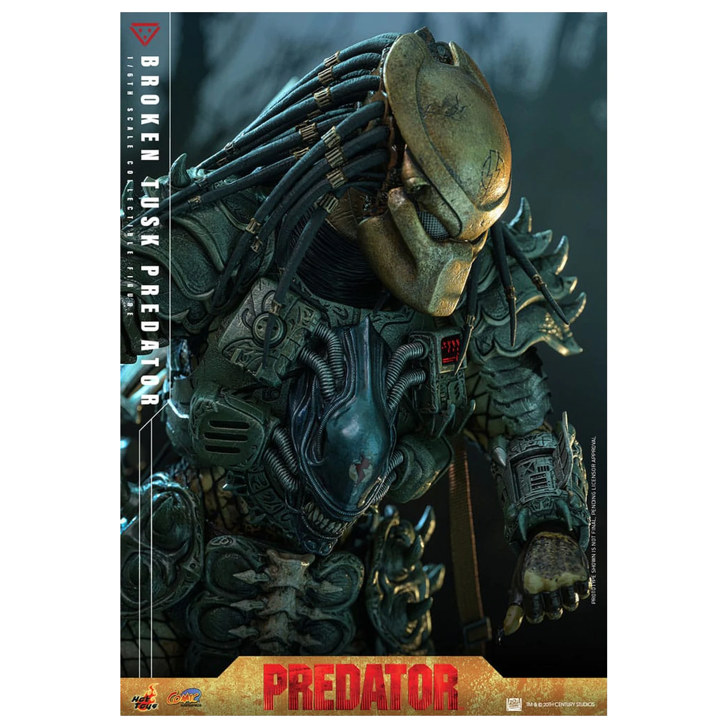 Alien vs. Predator Comic Masterpiece akčná figúrka 1/6 Broken Tusk Predator 35 cm produktová fotografia