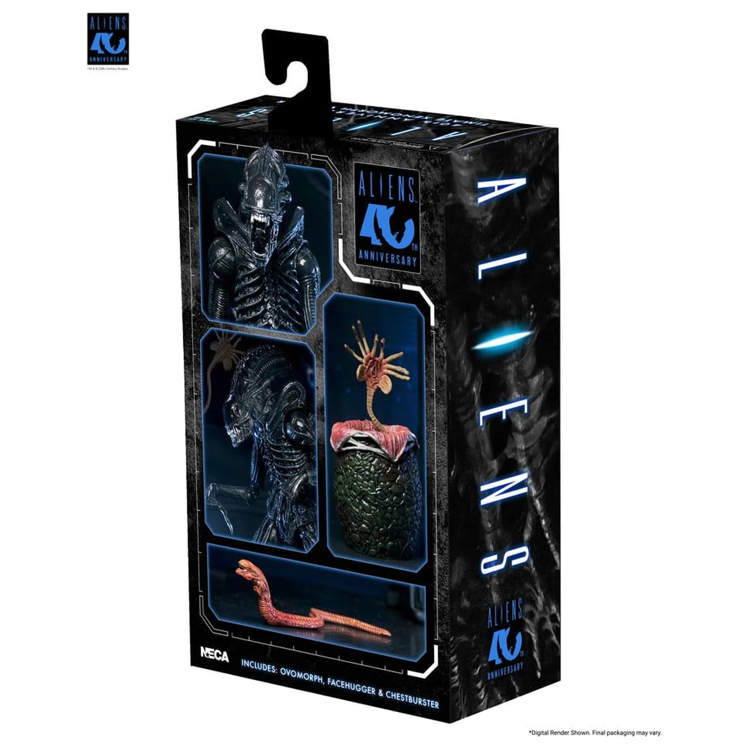 Aliens Ultimate Action Figure Warrior (1986) Xenomorph Black (40th Anniversary) 23 cm akčná figúrka produktová fotografia