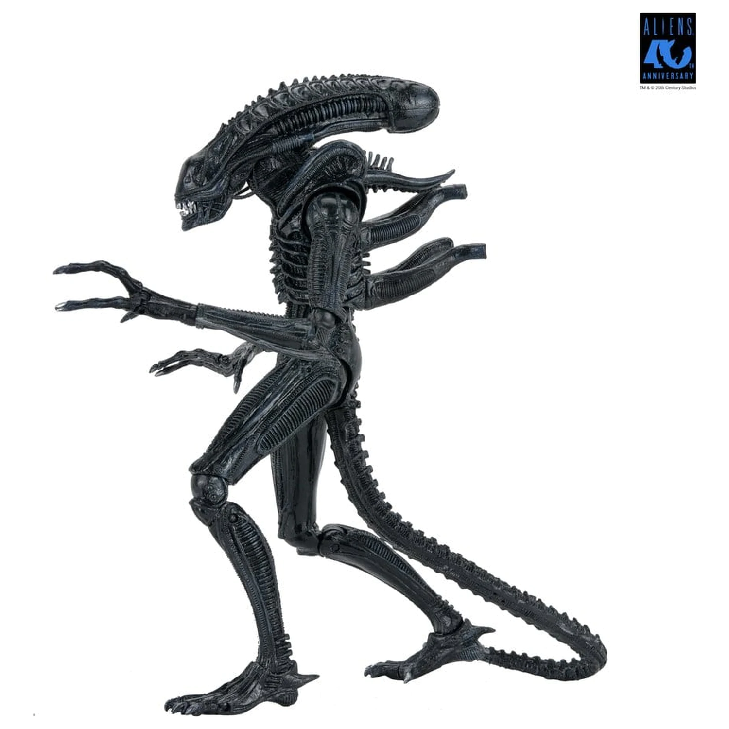 Aliens Ultimate Action Figure Warrior (1986) Xenomorph Black (40th Anniversary) 23 cm akčná figúrka produktová fotografia