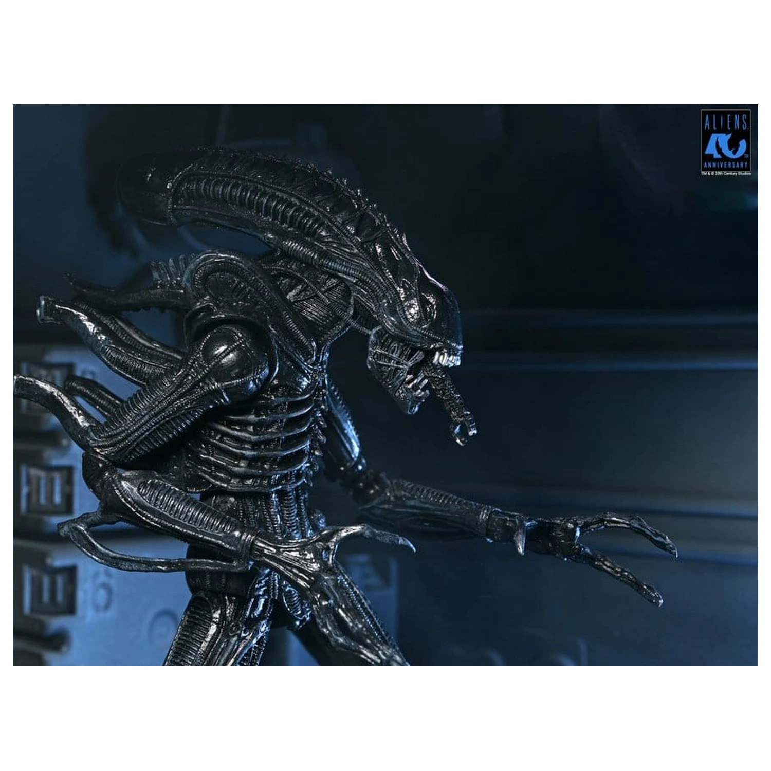 Aliens Ultimate Action Figure Warrior (1986) Xenomorph Black (40th Anniversary) 23 cm akčná figúrka produktová fotografia