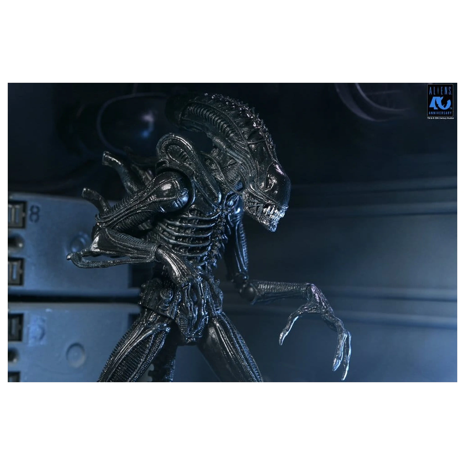 Aliens Ultimate Action Figure Warrior (1986) Xenomorph Black (40th Anniversary) 23 cm akčná figúrka produktová fotografia