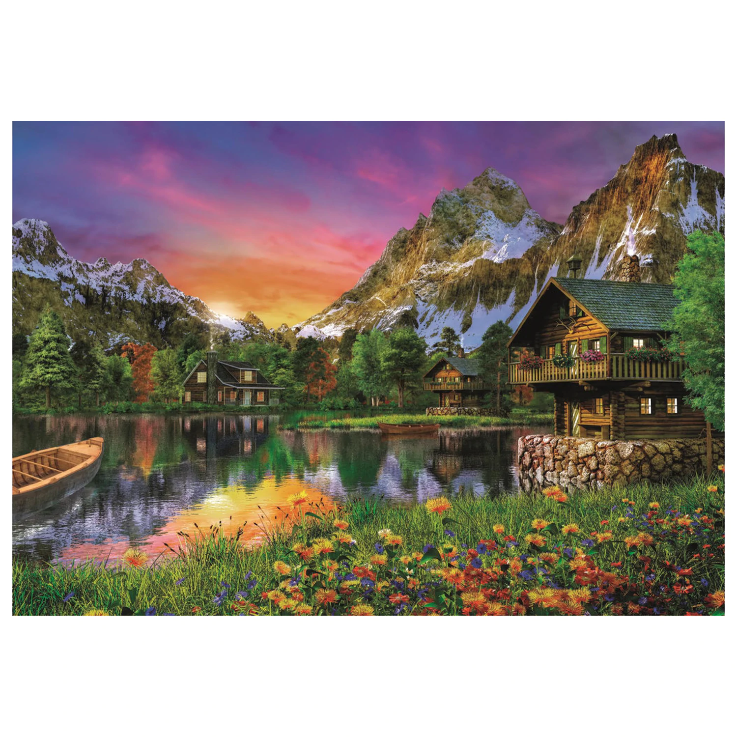 Alps Lake puzzle so 6000 dielikmi produktová fotografia