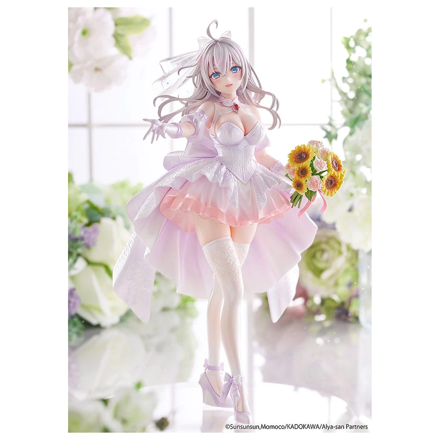 Alya Sometimes Hides Her Feelings in Russian Statue 1/7 Alisa Mikhailovna Kujou Wedding Dress Ver. 24 cm produktová fotografia