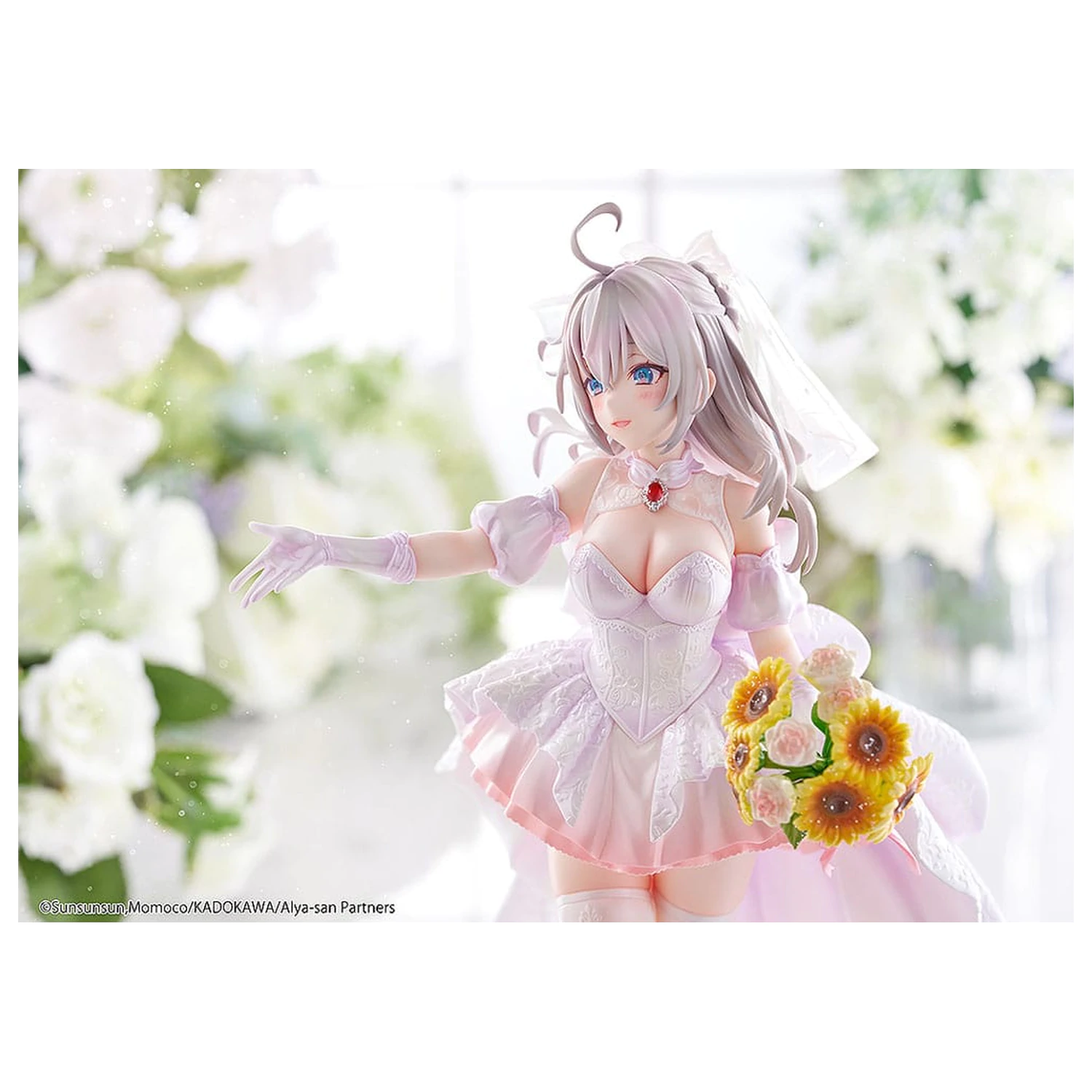 Alya Sometimes Hides Her Feelings in Russian Statue 1/7 Alisa Mikhailovna Kujou Wedding Dress Ver. 24 cm produktová fotografia