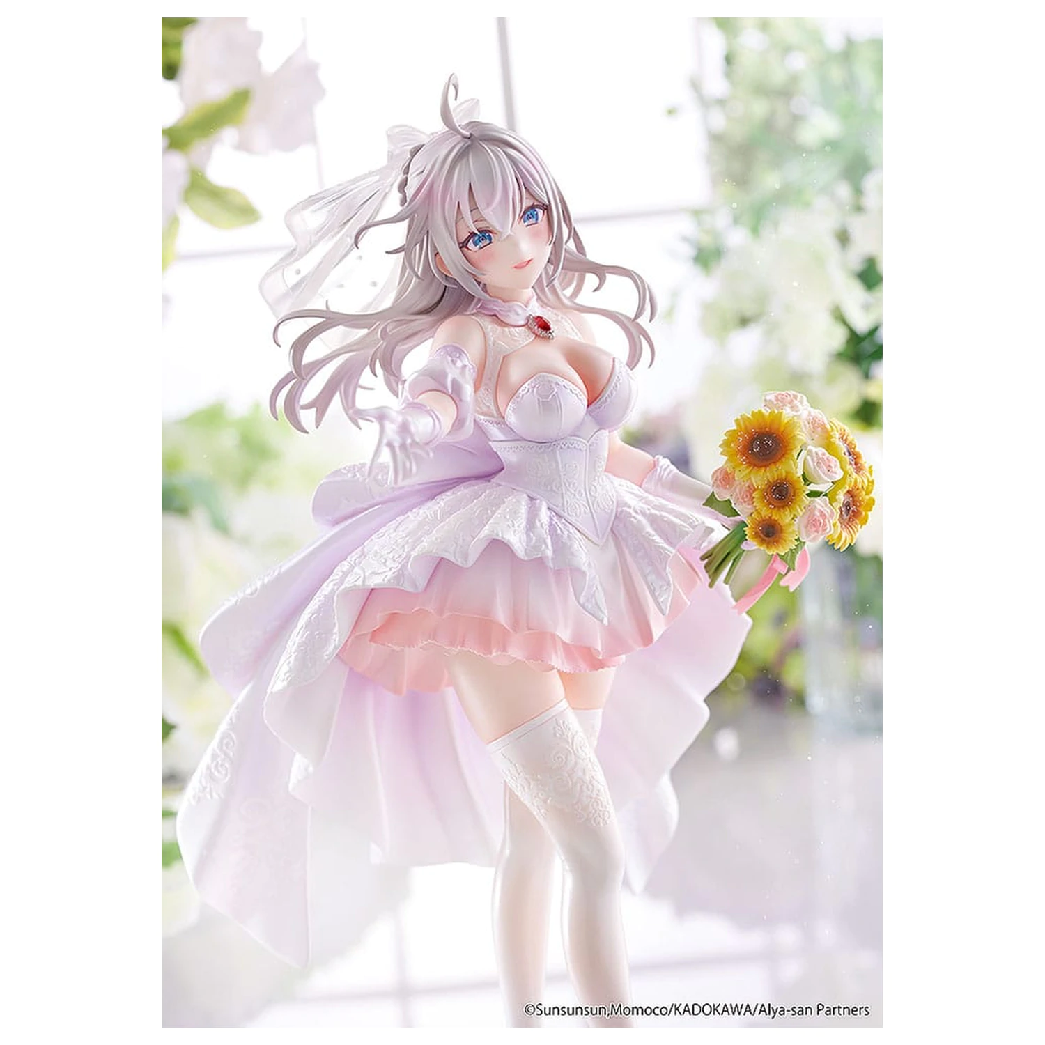 Alya Sometimes Hides Her Feelings in Russian Statue 1/7 Alisa Mikhailovna Kujou Wedding Dress Ver. 24 cm produktová fotografia