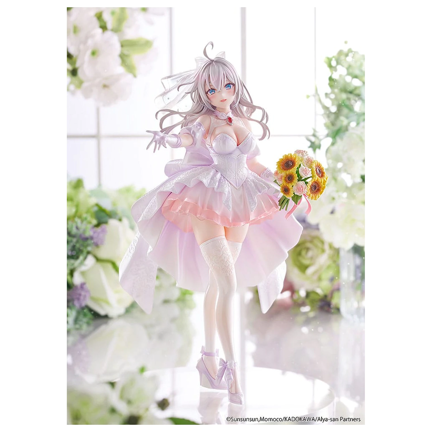 Alya Sometimes Hides Her Feelings in Russian Statue 1/7 Alisa Mikhailovna Kujou Wedding Dress Ver. 24 cm produktová fotografia