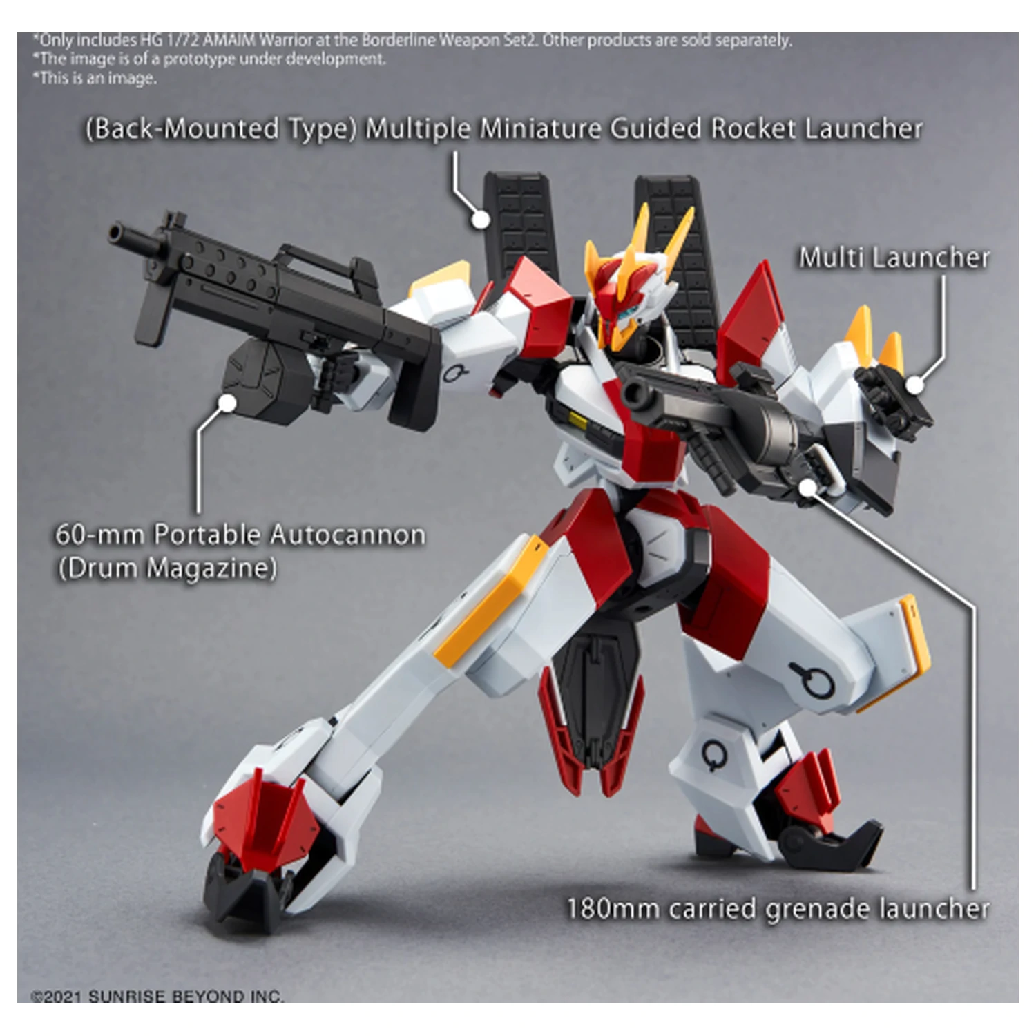 AMAIM - HG 1/72 AMAIM Warrior at the Borderline Weapon Set 2 - modelová súprava produktová fotografia