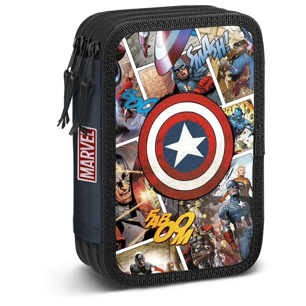 Marvel Captain America Comic triple pencil case termékfotó