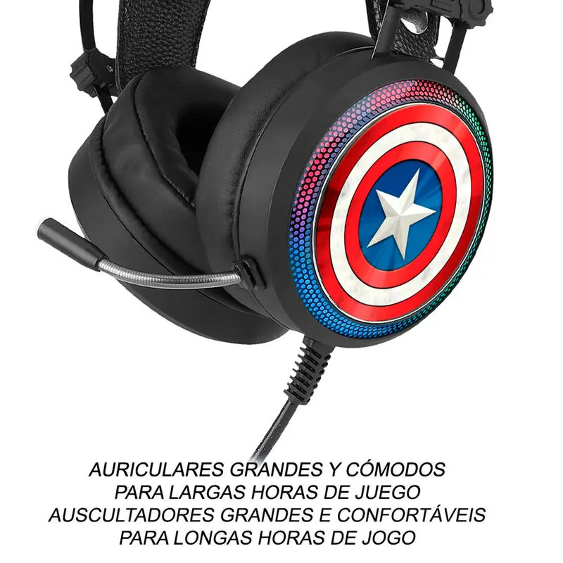 Marvel Captain America Gaming slúchadlá produktová fotografia
