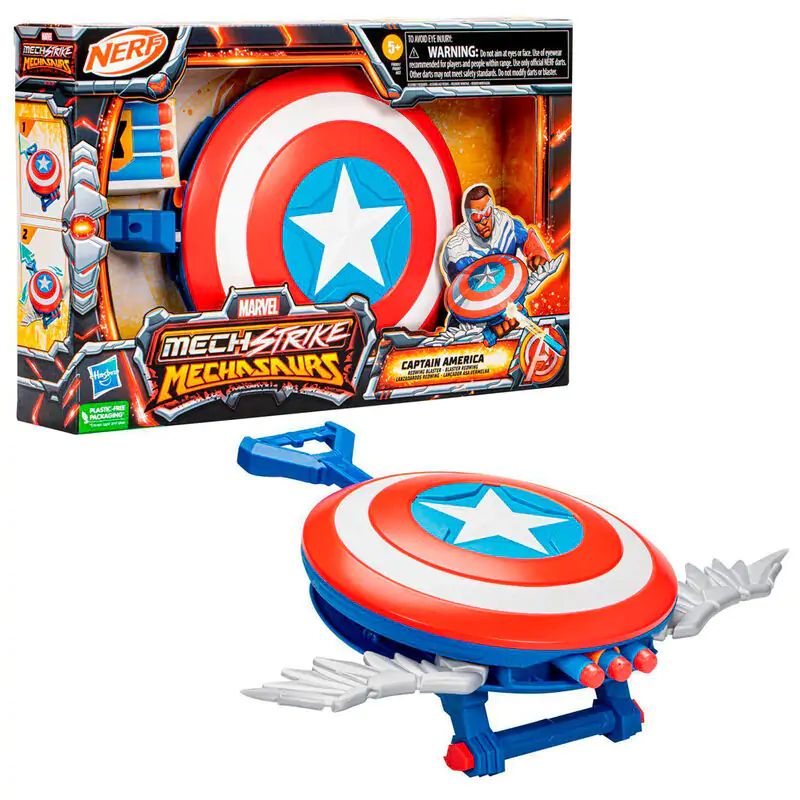Marvel Captain America Mech Strike Mechasaurs odpaľovač produktová fotografia