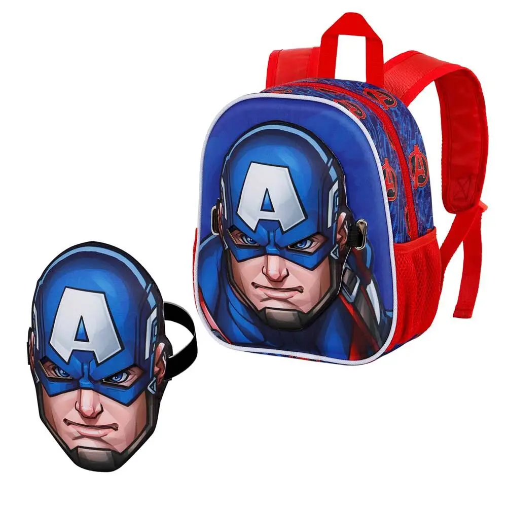 Marvel Captain America Pixel batoh + maszk 27cm termékfotó