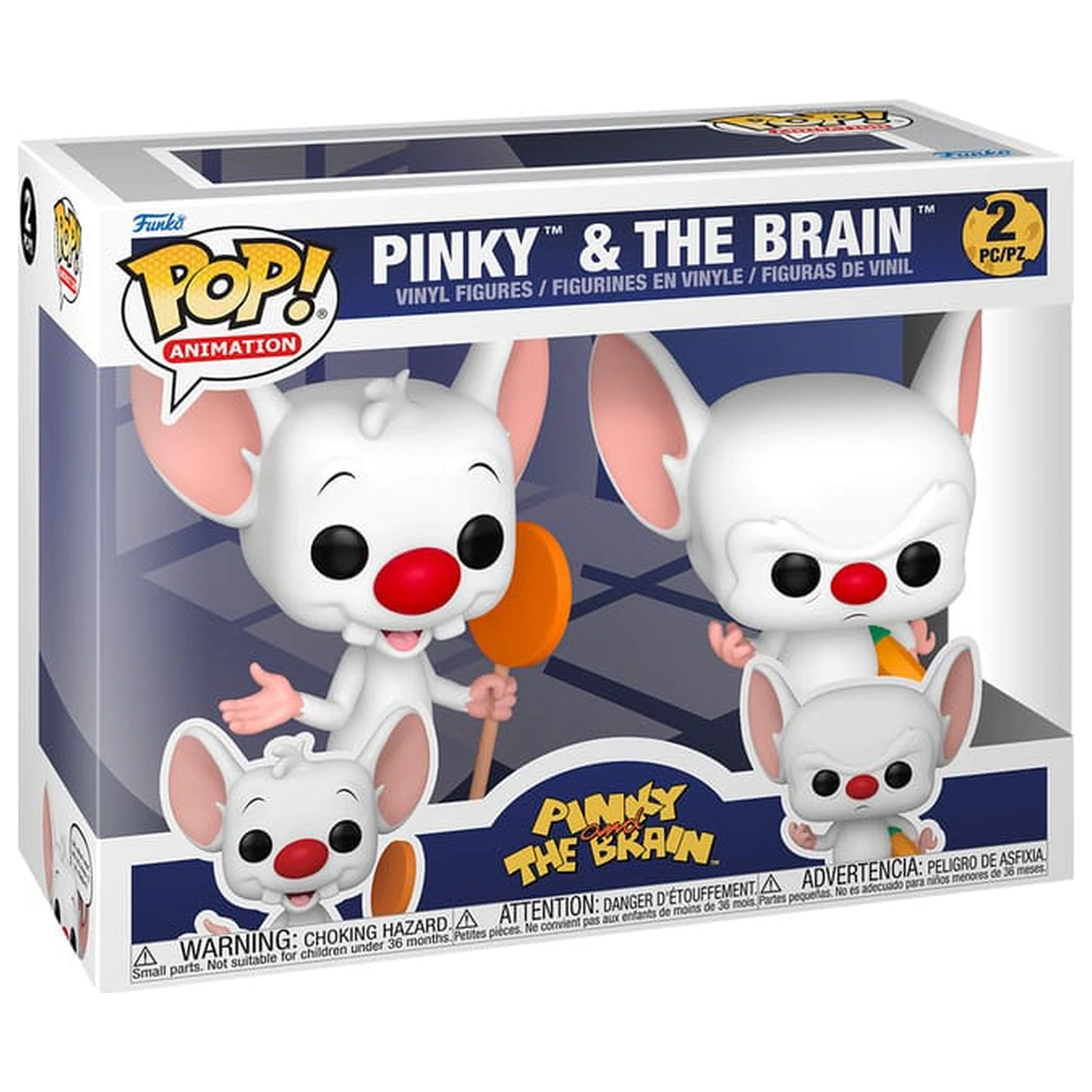 Animaniacs Funko POP! Television vinylové figúrky 2-Pack Pinky & The Brain 9 cm produktová fotografia