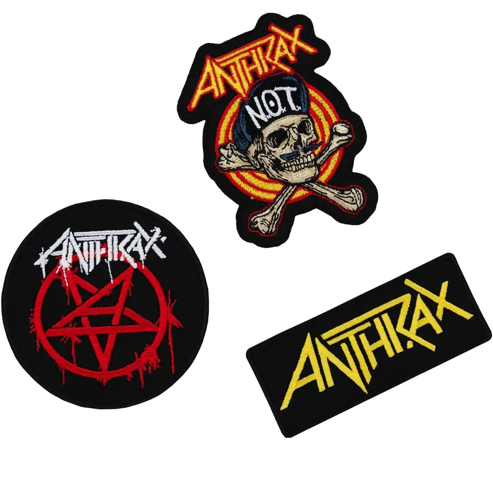 Anthrax 3-dielna sada nášiviek produktová fotografia
