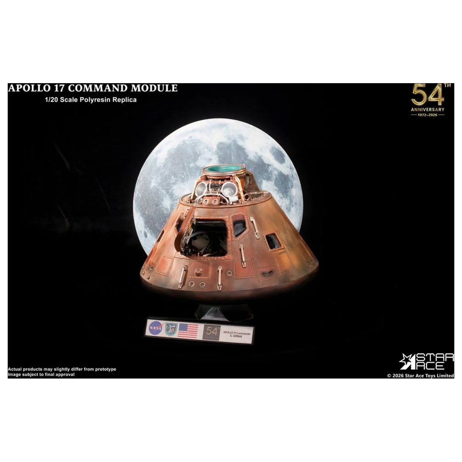 Apollo 17 Replika 1/20 Command Module 20 cm produktová fotografia