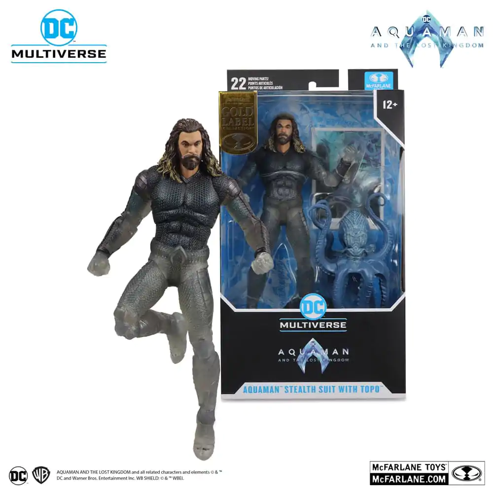 Aquaman and the Lost Kingdom DC Multiverse Akčná figúrka Aquaman (Stealth Suit with Topo) (Gold Label) 18 cm produktová fotografia