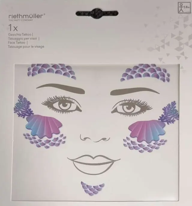 Tetovanie na tvár produktová fotografia