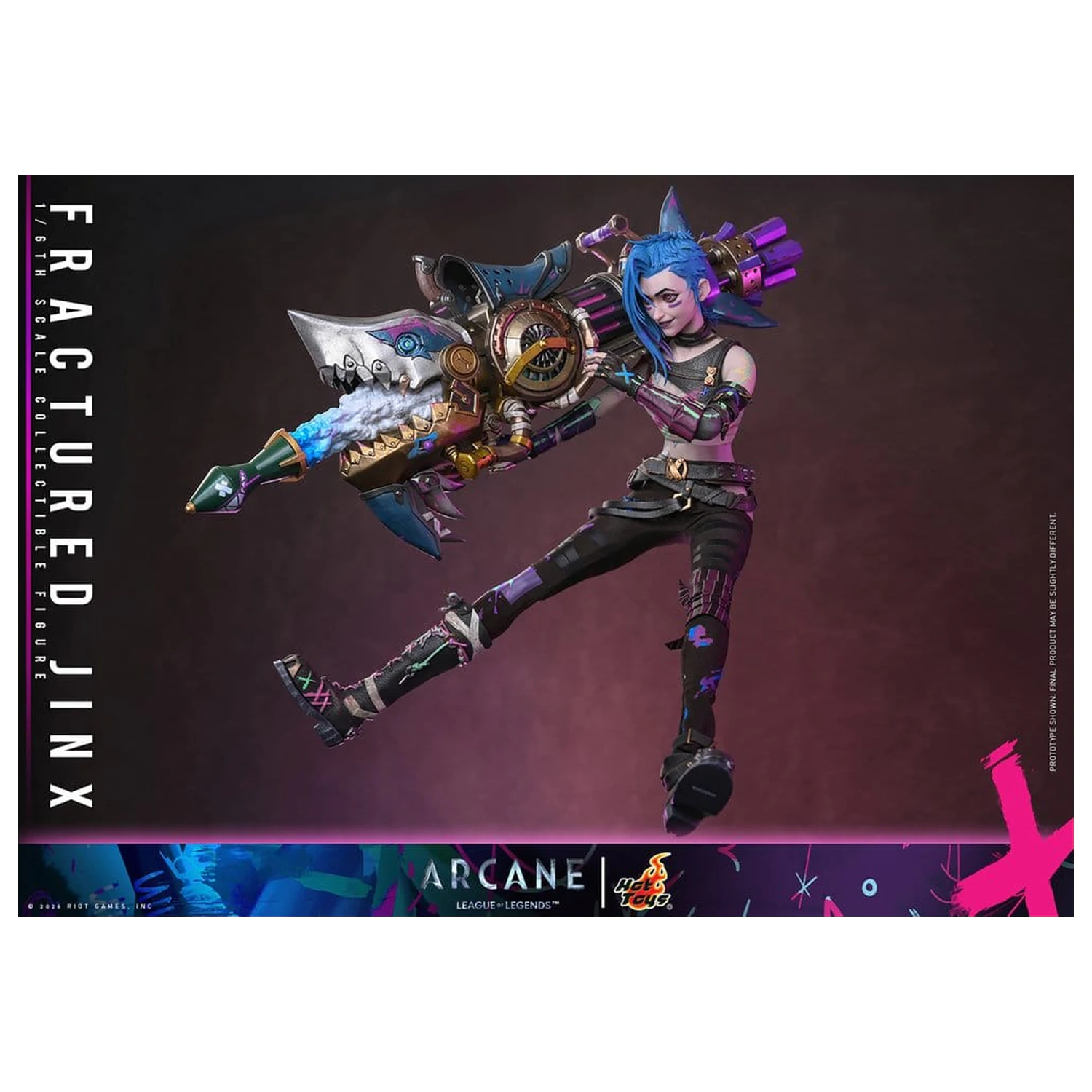 Arcane Akčná figúrka 1/6 Fractured Jinx 28 cm produktová fotografia