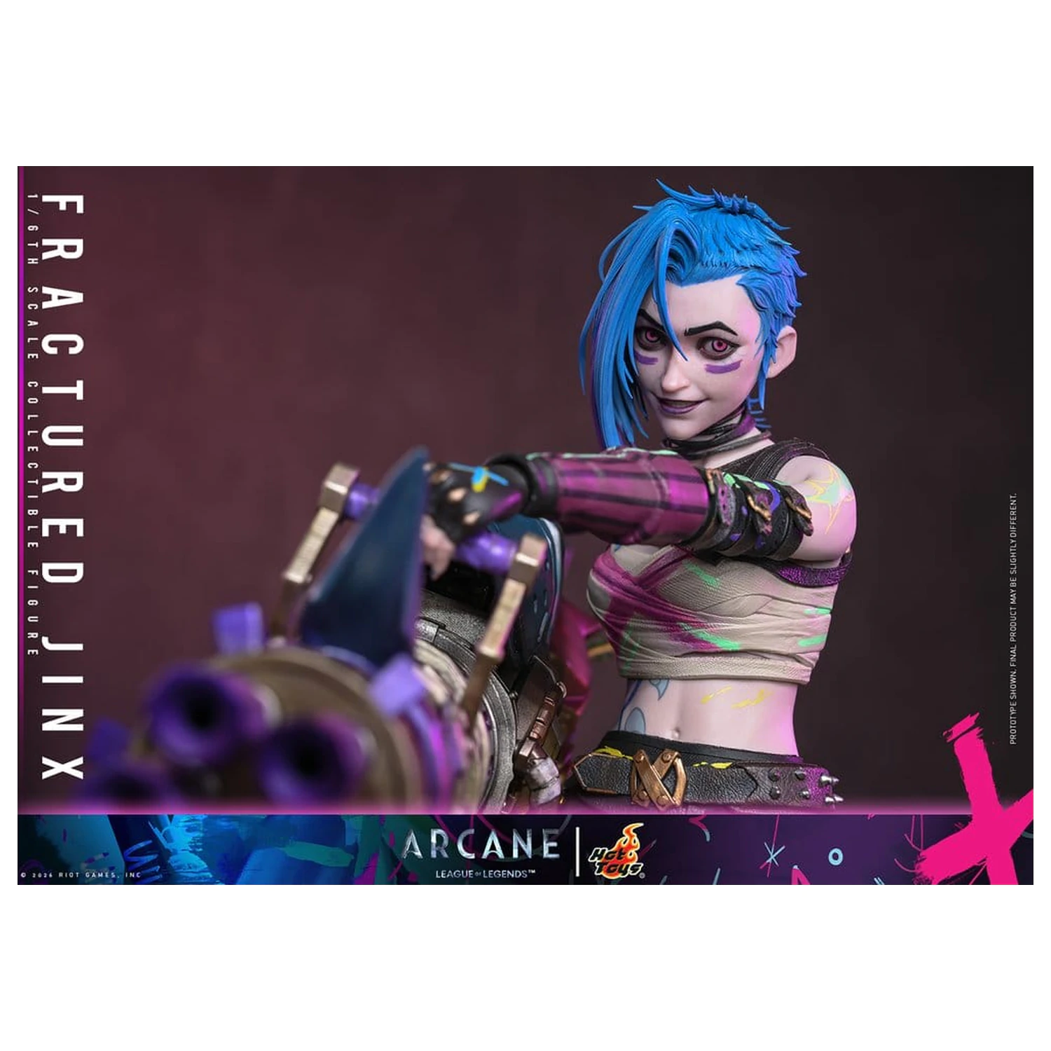 Arcane Akčná figúrka 1/6 Fractured Jinx 28 cm produktová fotografia