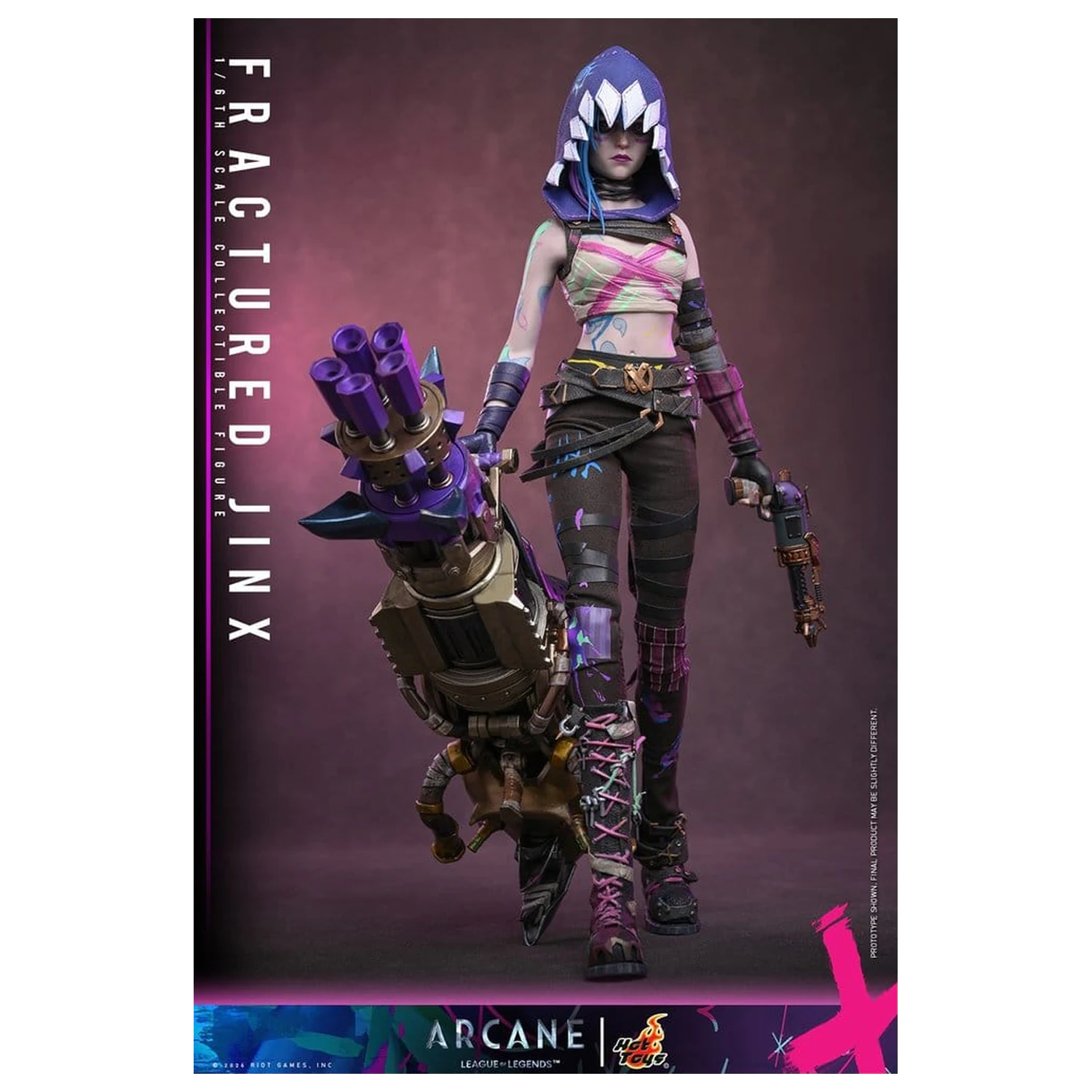 Arcane Akčná figúrka 1/6 Fractured Jinx 28 cm produktová fotografia