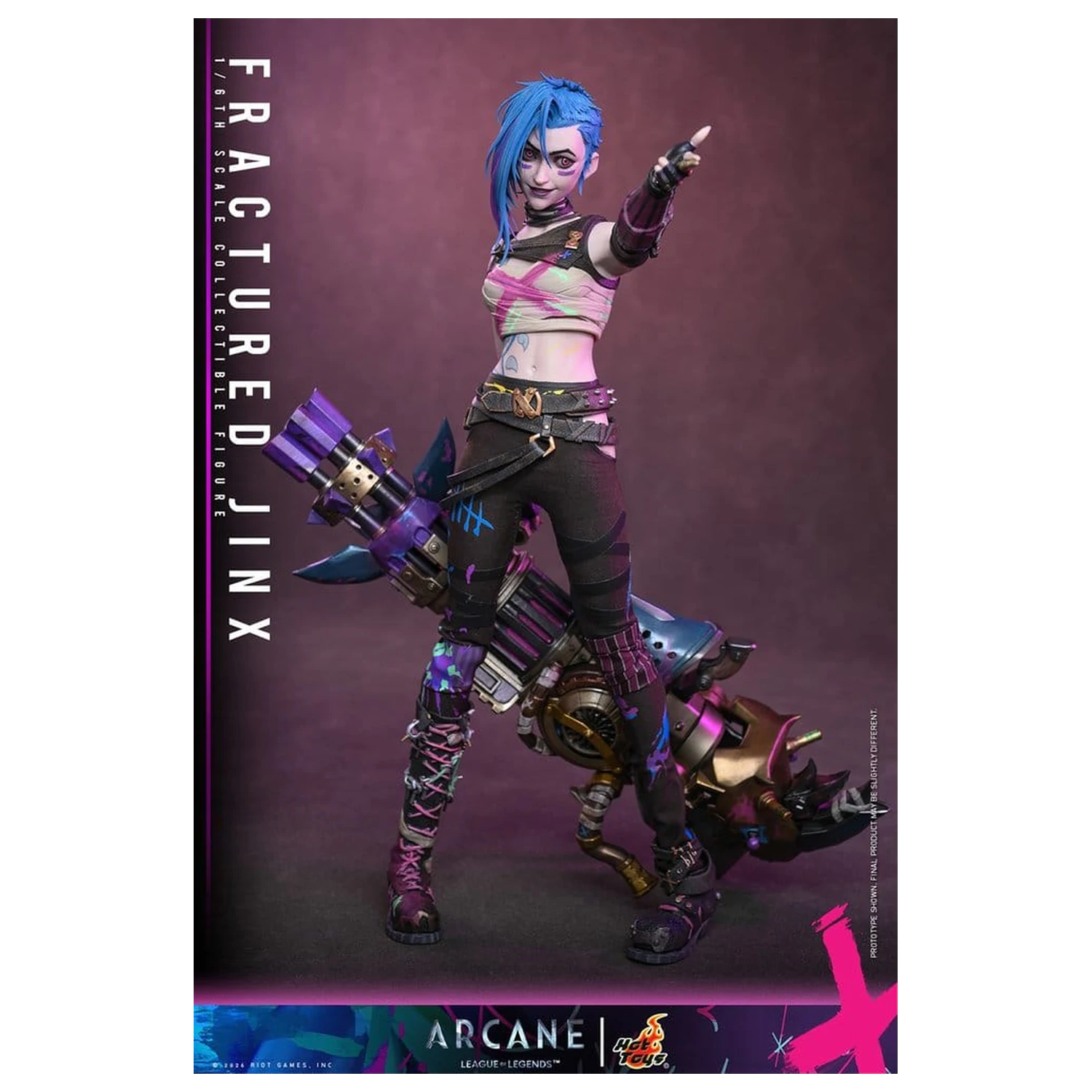 Arcane Akčná figúrka 1/6 Fractured Jinx 28 cm produktová fotografia