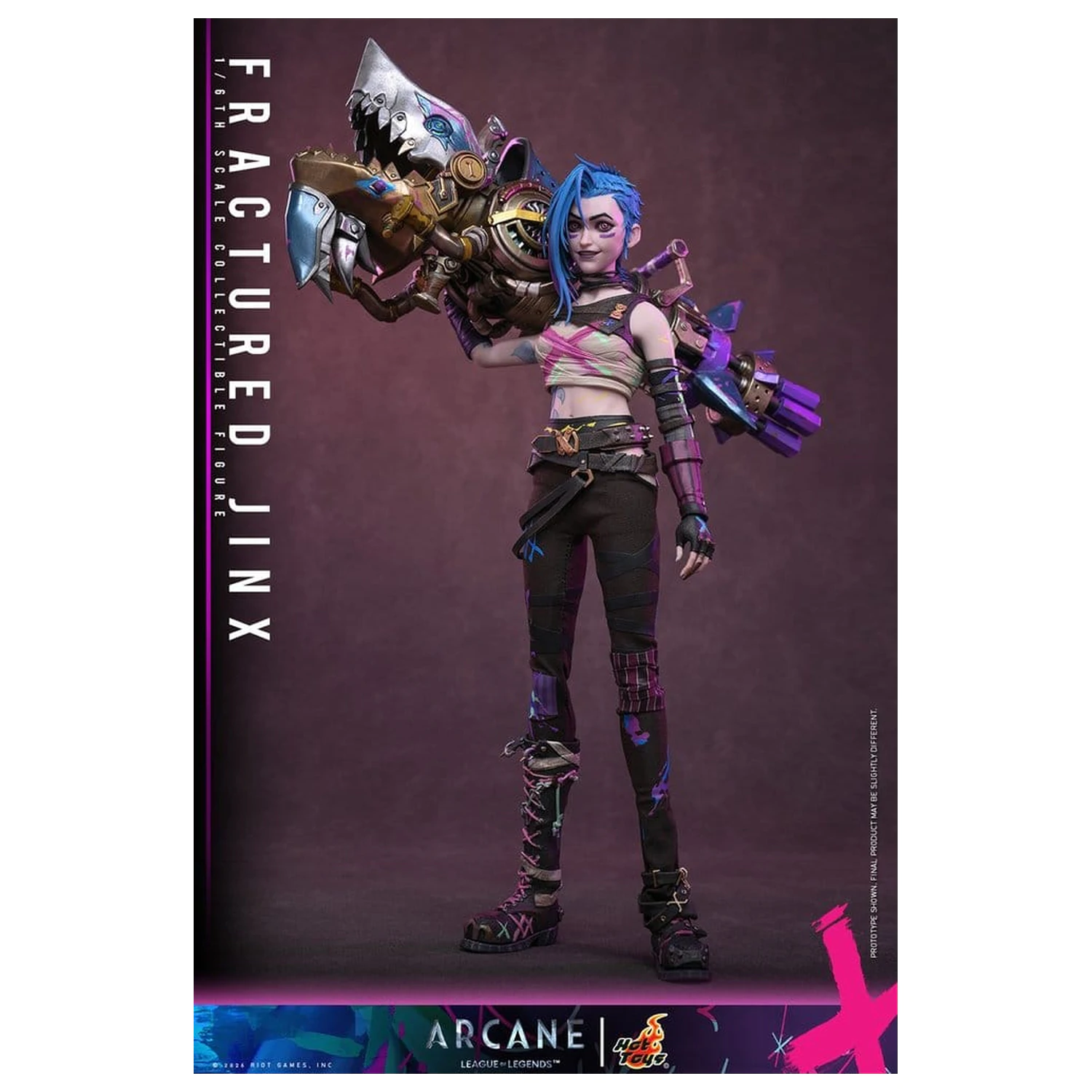 Arcane Akčná figúrka 1/6 Fractured Jinx 28 cm produktová fotografia