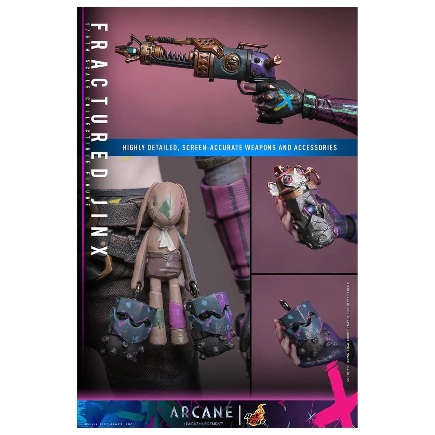 Arcane Akčná figúrka 1/6 Fractured Jinx 28 cm produktová fotografia