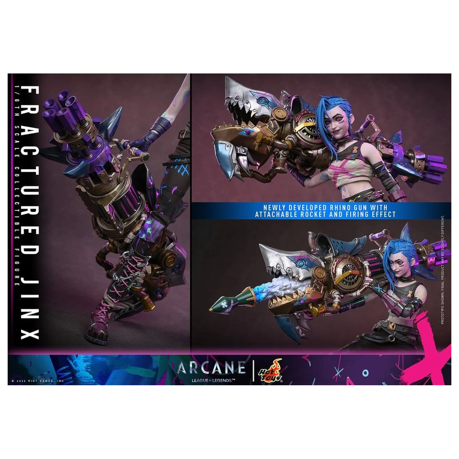 Arcane Akčná figúrka 1/6 Fractured Jinx 28 cm produktová fotografia
