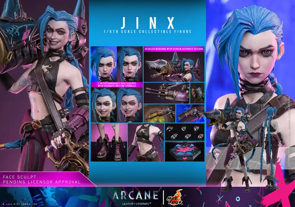 Akčná figúrka Arcane 1/6 Jinx 27 cm produktová fotografia