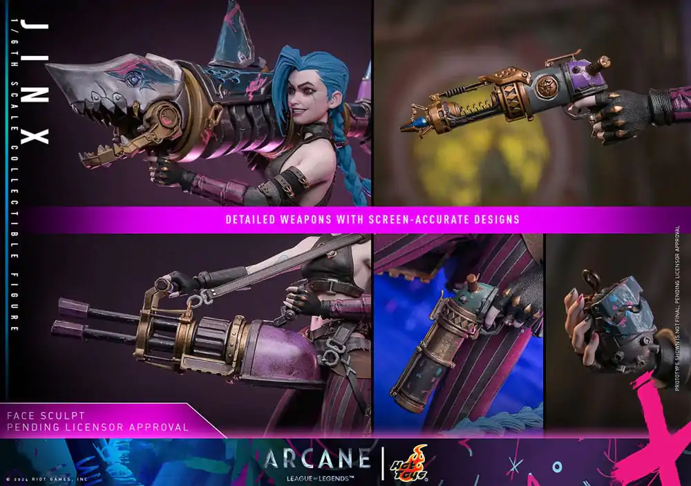 Akčná figúrka Arcane 1/6 Jinx 27 cm produktová fotografia