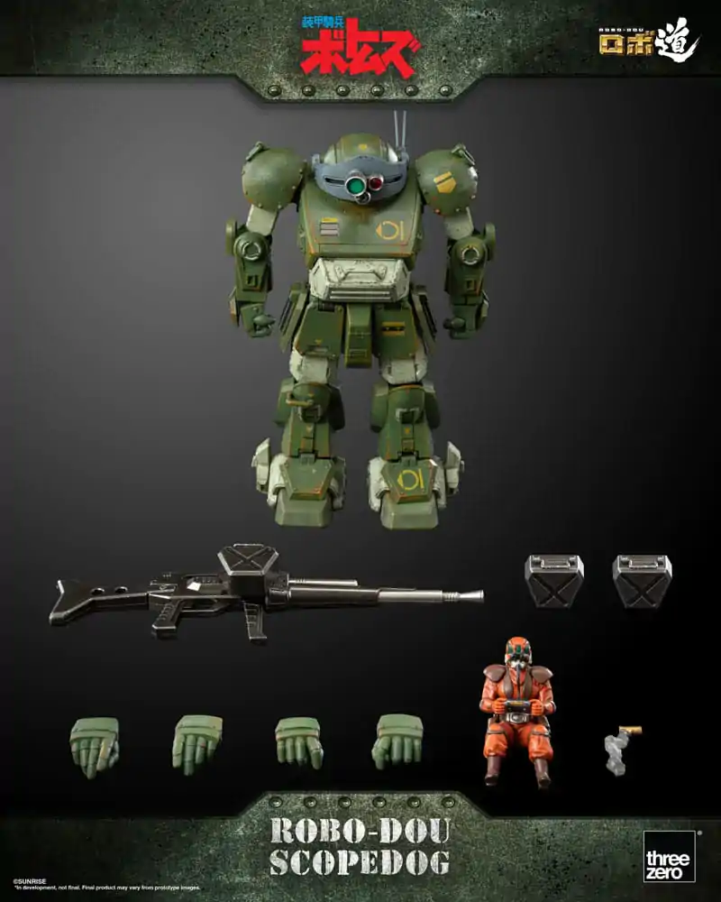 Armored Trooper Votoms Robo-Dou Akčná figúrka Scopedog 15 cm produktová fotografia