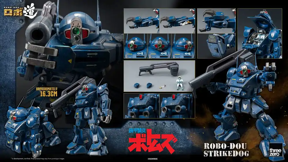 Armored Trooper Votoms Robo-Dou Akčná Figúrka Strikedog 16 cm produktová fotografia