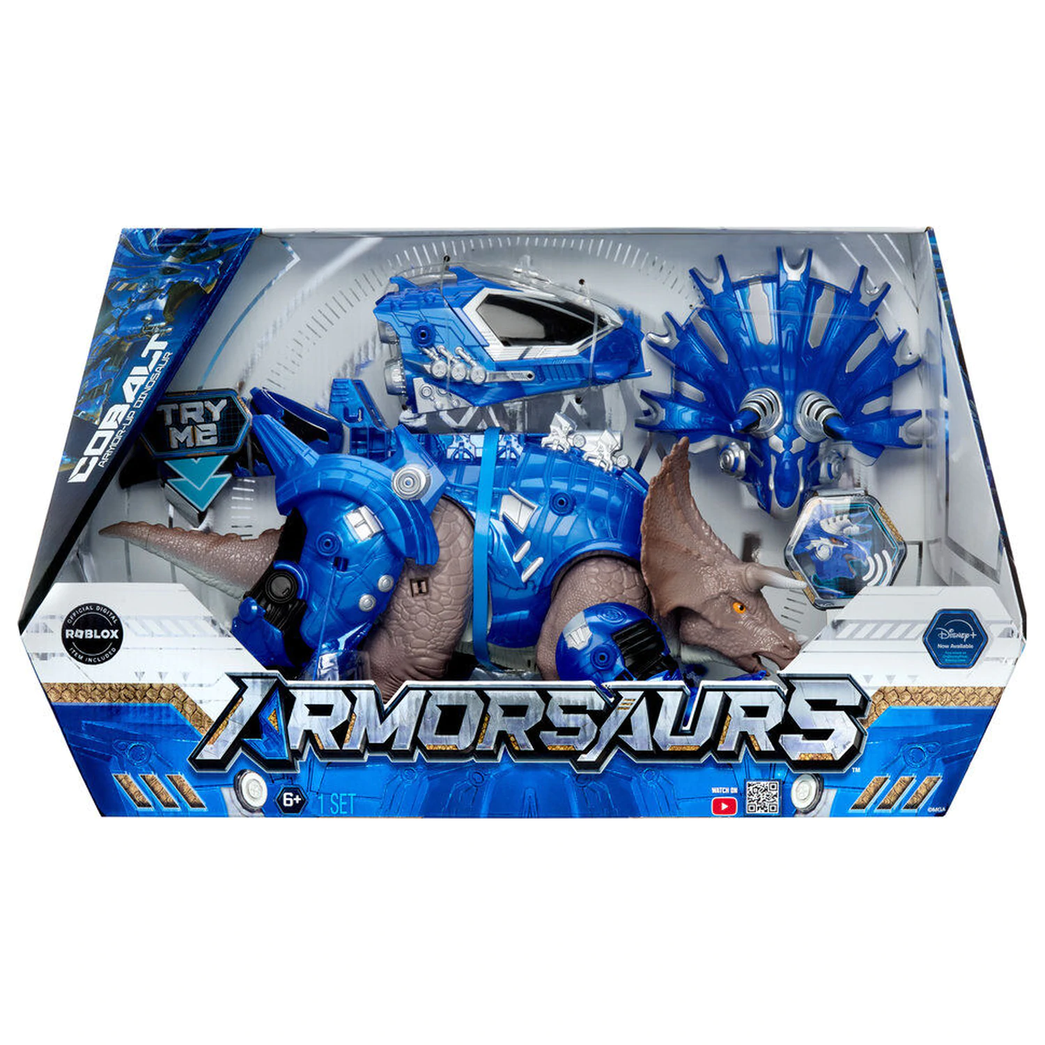 Armorsaurs Dinosaur Triceratops Cobalt figúrka produktová fotografia