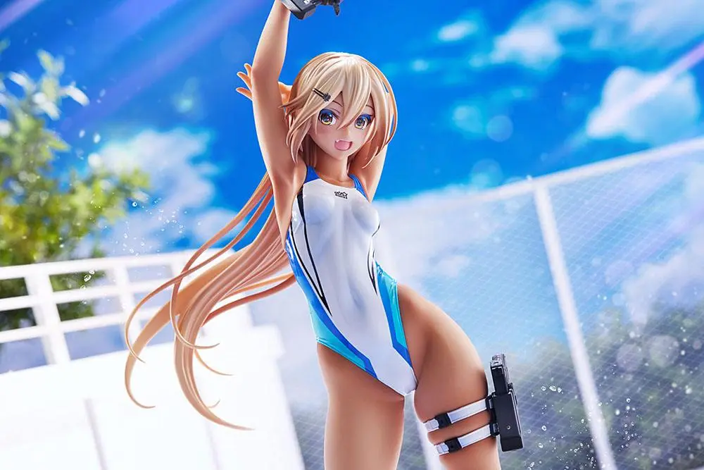 Arms Note PVC soška 1/7 Kouhai-chan z klubu plávania v modrých plavkách Ver. 29 cm termékfotó