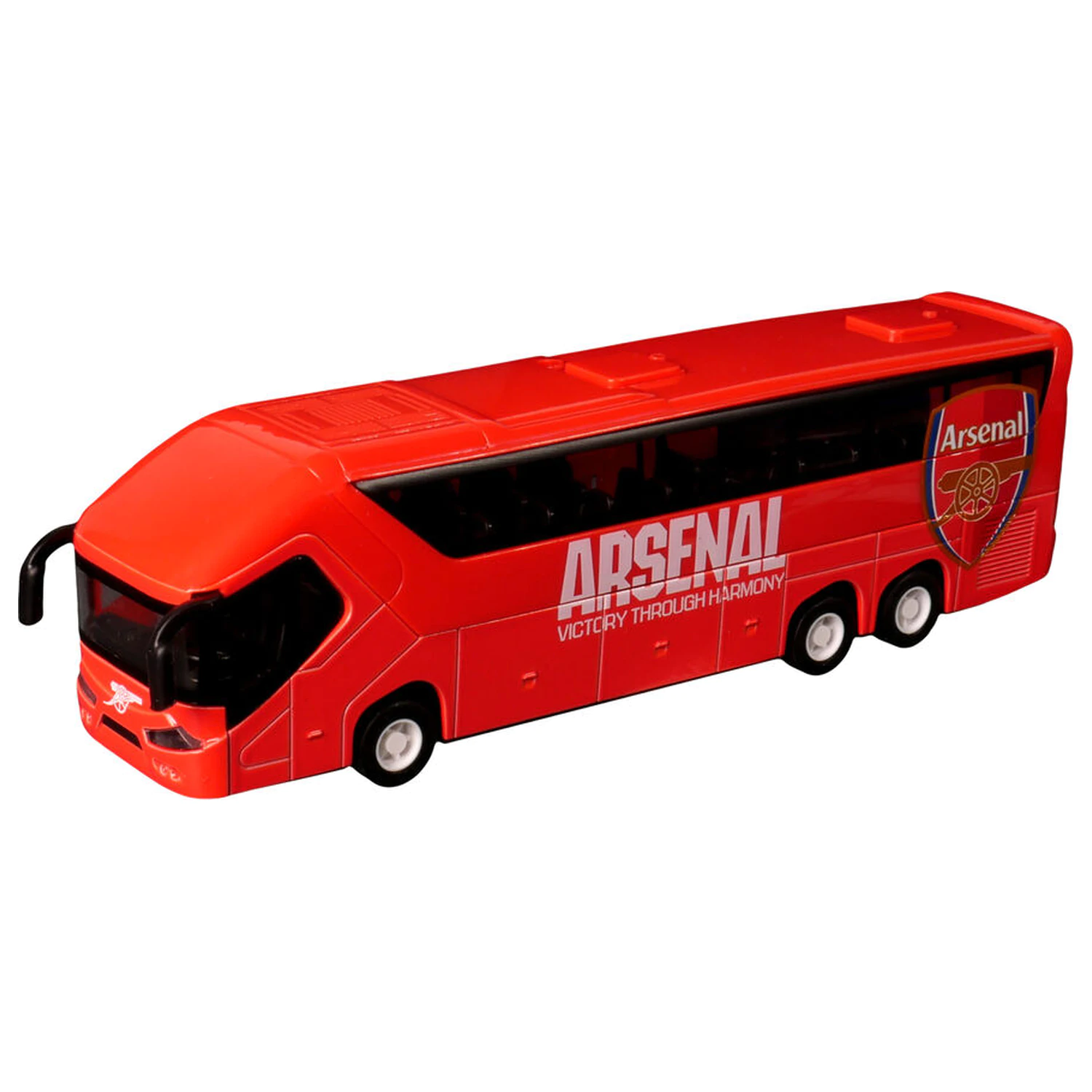 Arsenal autobus produktová fotografia