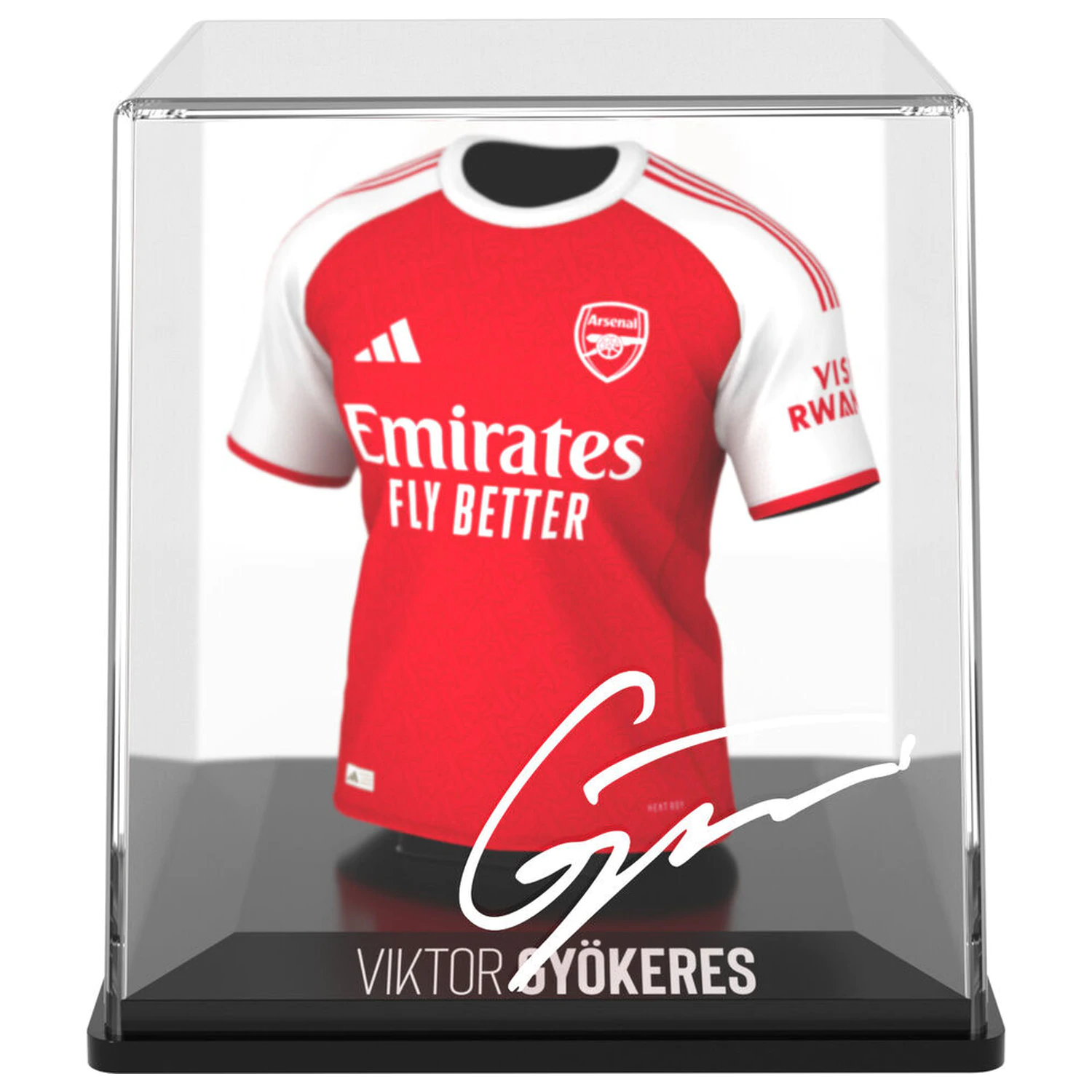 Arsenal Viktor Gyökeres mini figúrka trička produktová fotografia